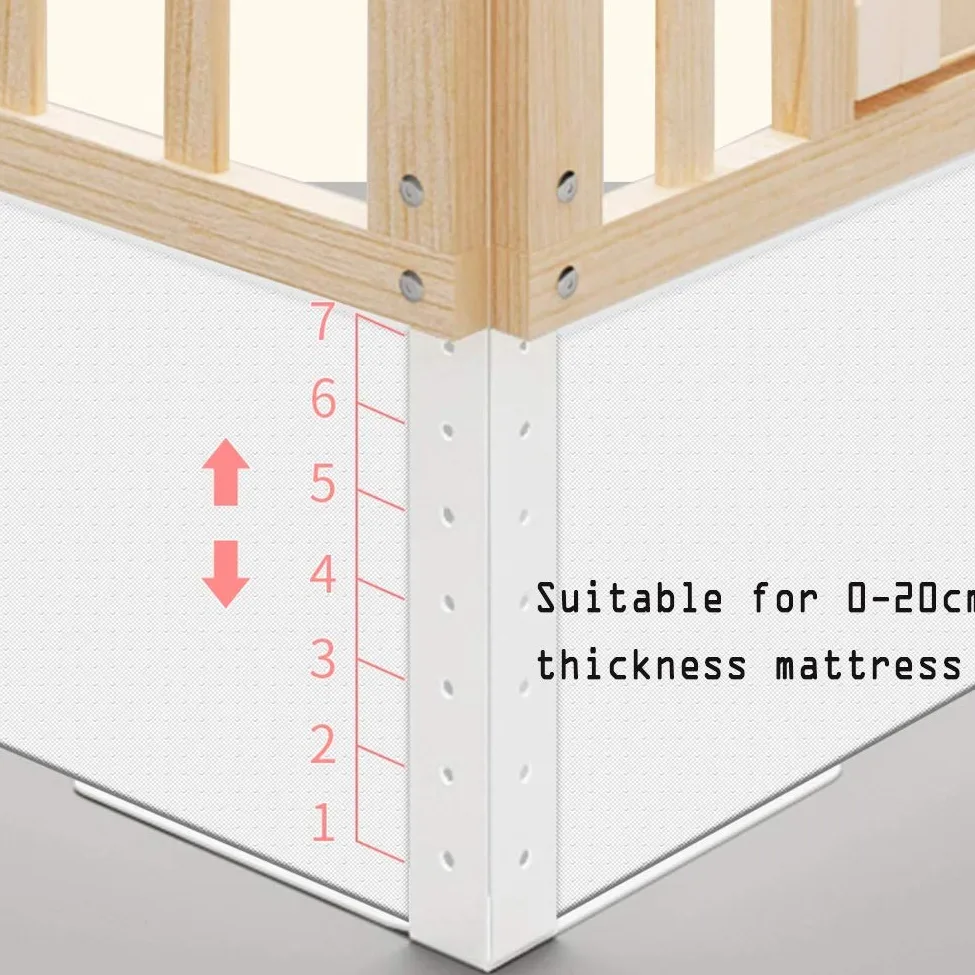Sponda extra alta in legno per bambini, 190 cm di lunghezza, protezione di sicurezza per prevenire le cadute, disponibile in 4 lunghezze e colori, ideale per la sicurezza dei bambini a casa