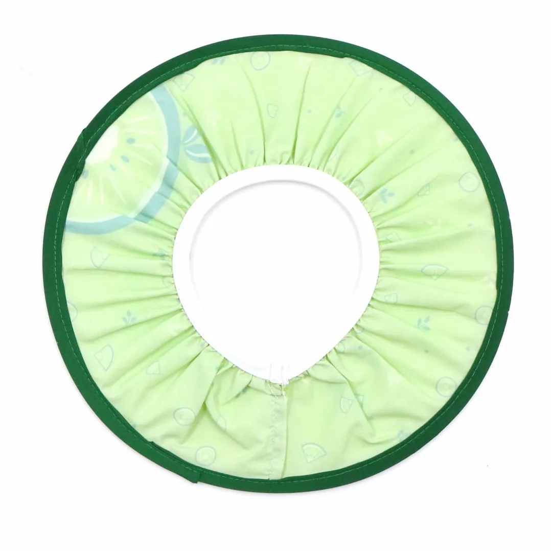 Cappello Doccia Bambini Visiera Da Bagno - Regolabile Impermeabile Shampoo Protettore Protettori Morbido Diametro Interno 10 Cm Esterno 30 Per Prevenire L'Acqua Flusso Verso Occhi E Viso Verde
