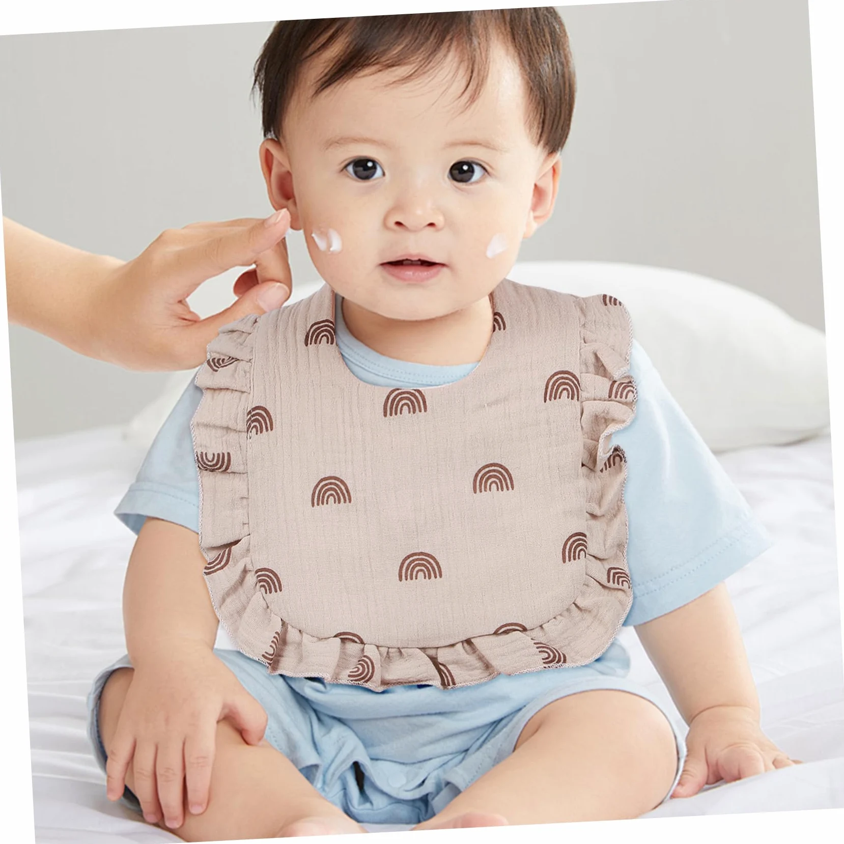 VALICLUD 12pezzi Bavaglini Per Muslin Bavaglini Assorbenti Per e Unisex Design e Chiusura Morbidi e Facili