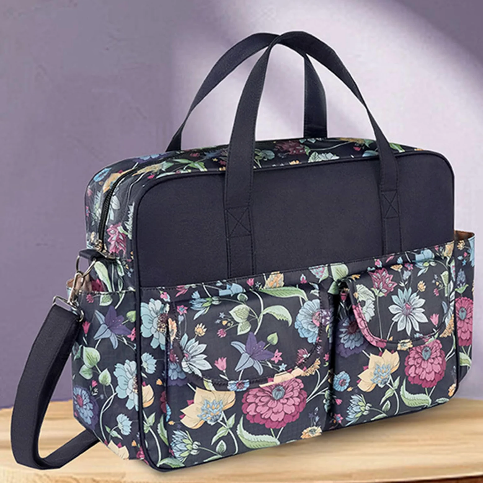 Borsa per pannolini da viaggio essenziale per mamme moderne Pannolino a tenuta stagna con cinghie per carrozzine Borsa multifunzione per mamma di grande capacità