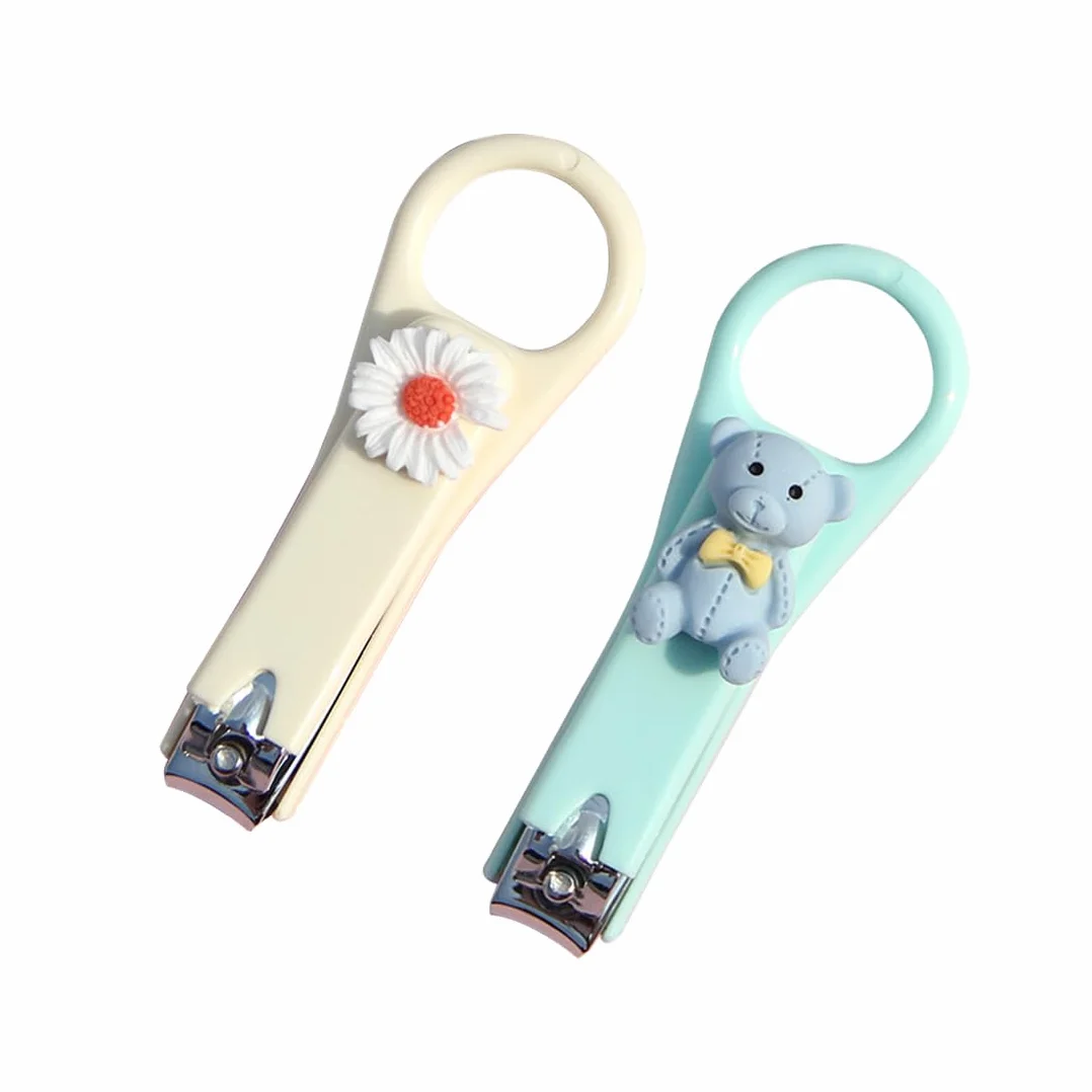 GXGM 2 Pezzi Tagliaunghie per Neonati e Bambini Tagliaunghie In Acciaio Inossidabile Di Alta Qualità Design Della Lama Curva Sharp Non Danneggia L'Armatura Cura delle Unghie e Manicure