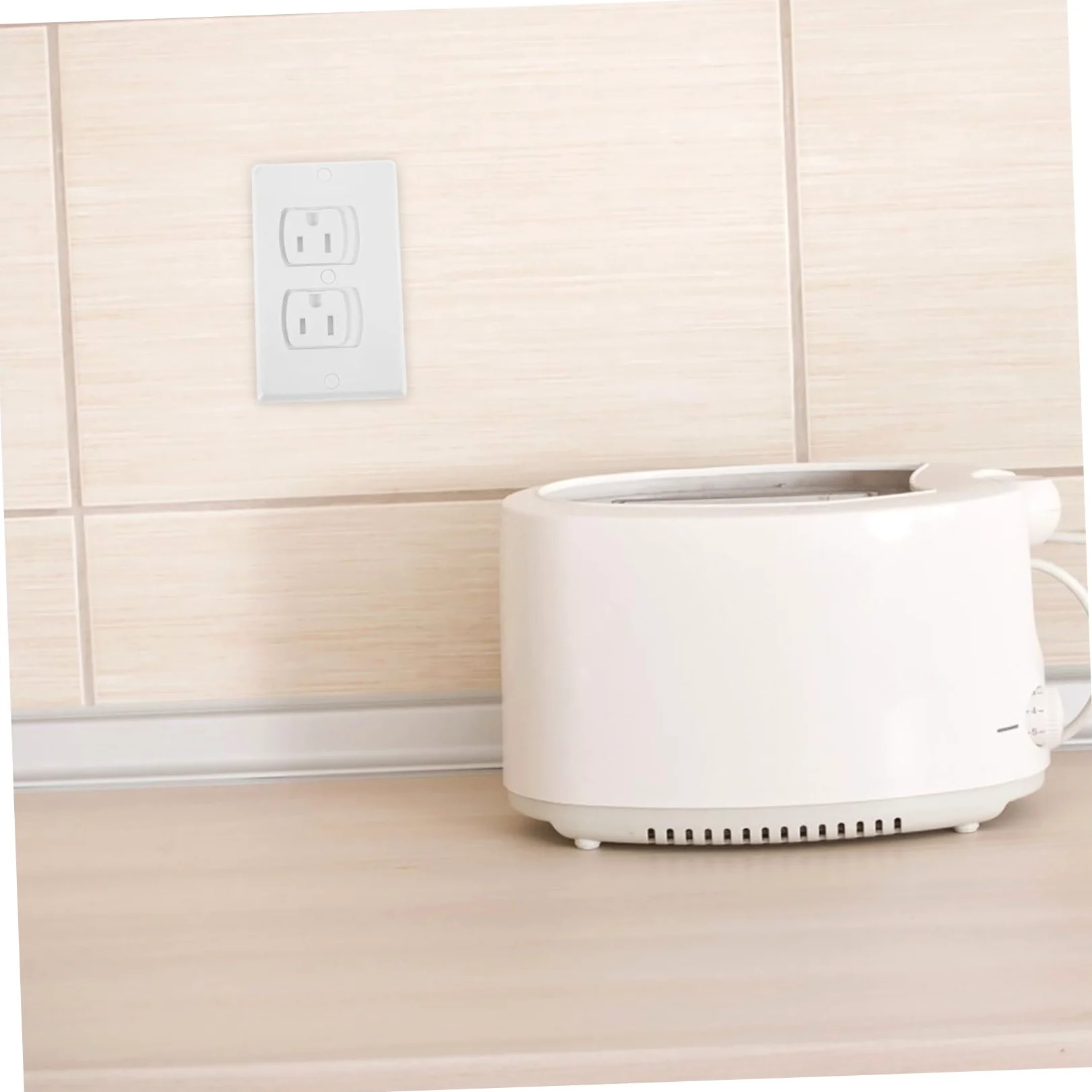 TOYANDONA 10pezzi Copriprese Elettriche Di Sicurezza Per Ragazzo Ragazza Ragazza in Abs Isolati Resistenti Rotture e Corrosione Con Viti Autochiudenti Per Coprire Prese Muro