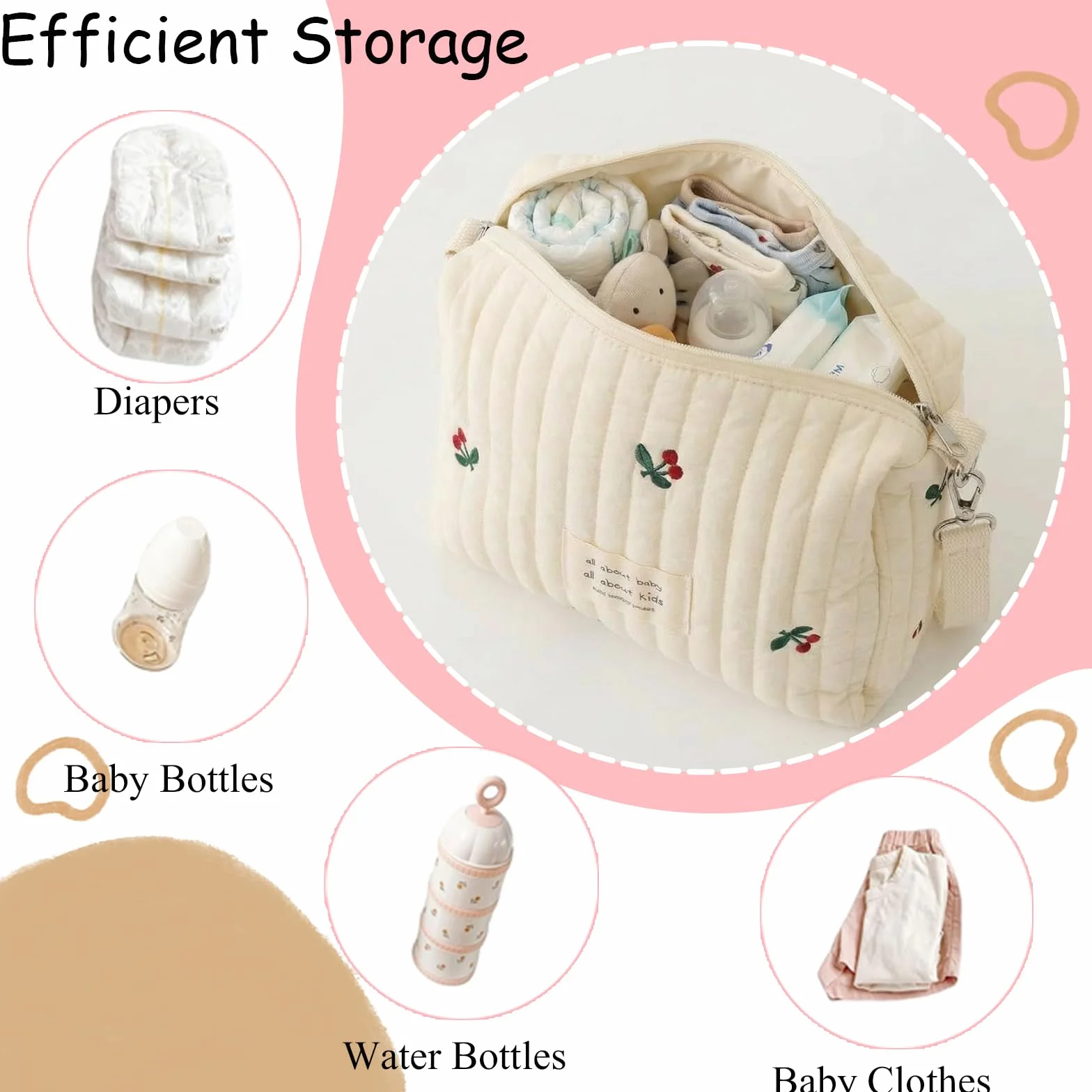 Borsa per Passeggino Portatile e Leggera, Borse Organizer, Borsa Passeggino Viaggio Maternità Universale, Zaino Mamma da Trasportare, Zaino Fasciatoio per Viaggiare Mamma