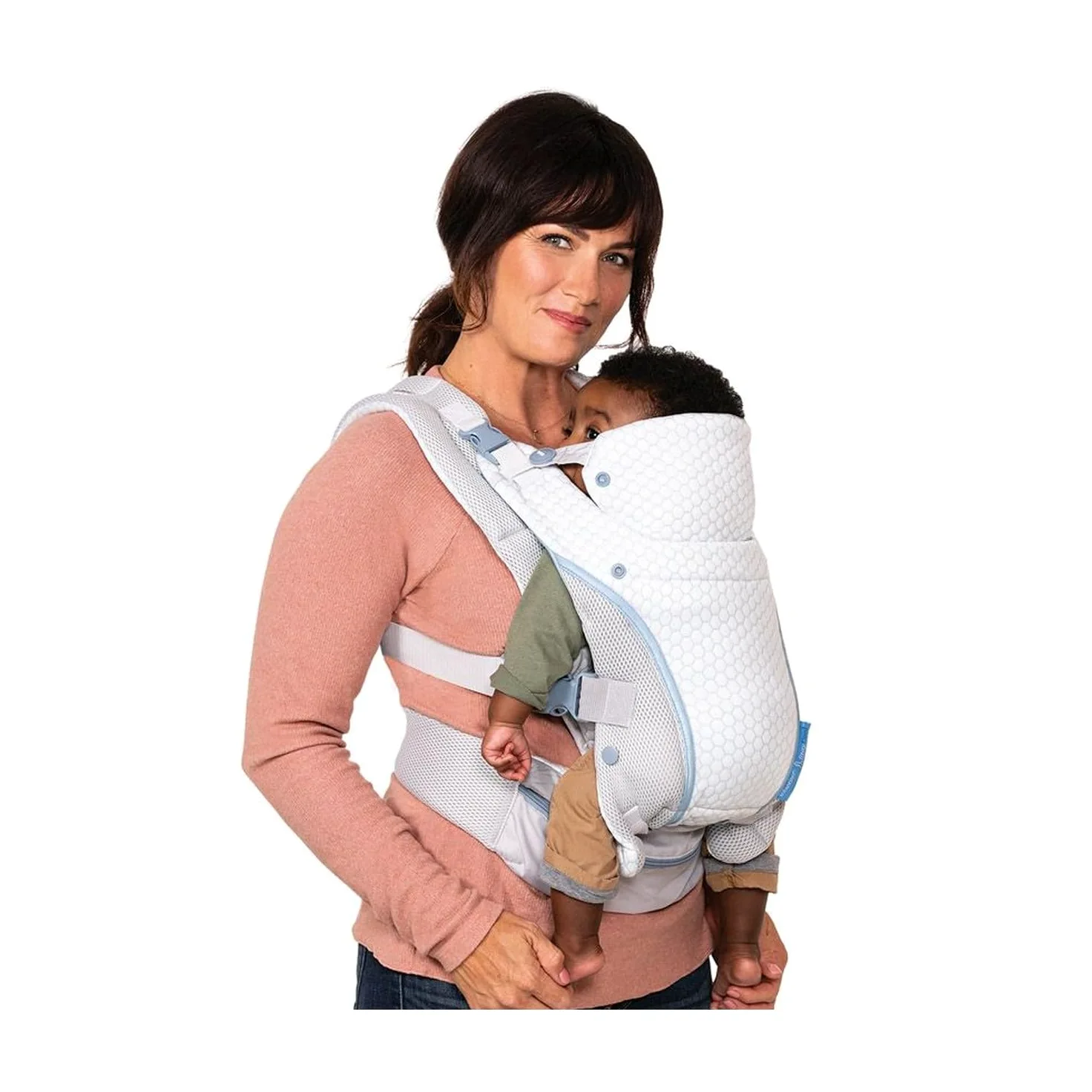 Infantino Staycool - Marsupio convertibile 4 in 1, comoda tasca portaoggetti, design ergonomico, adattabile per gli anni, legame a mani libere per neonati e bambini da 3,63 a 18,14, grigio