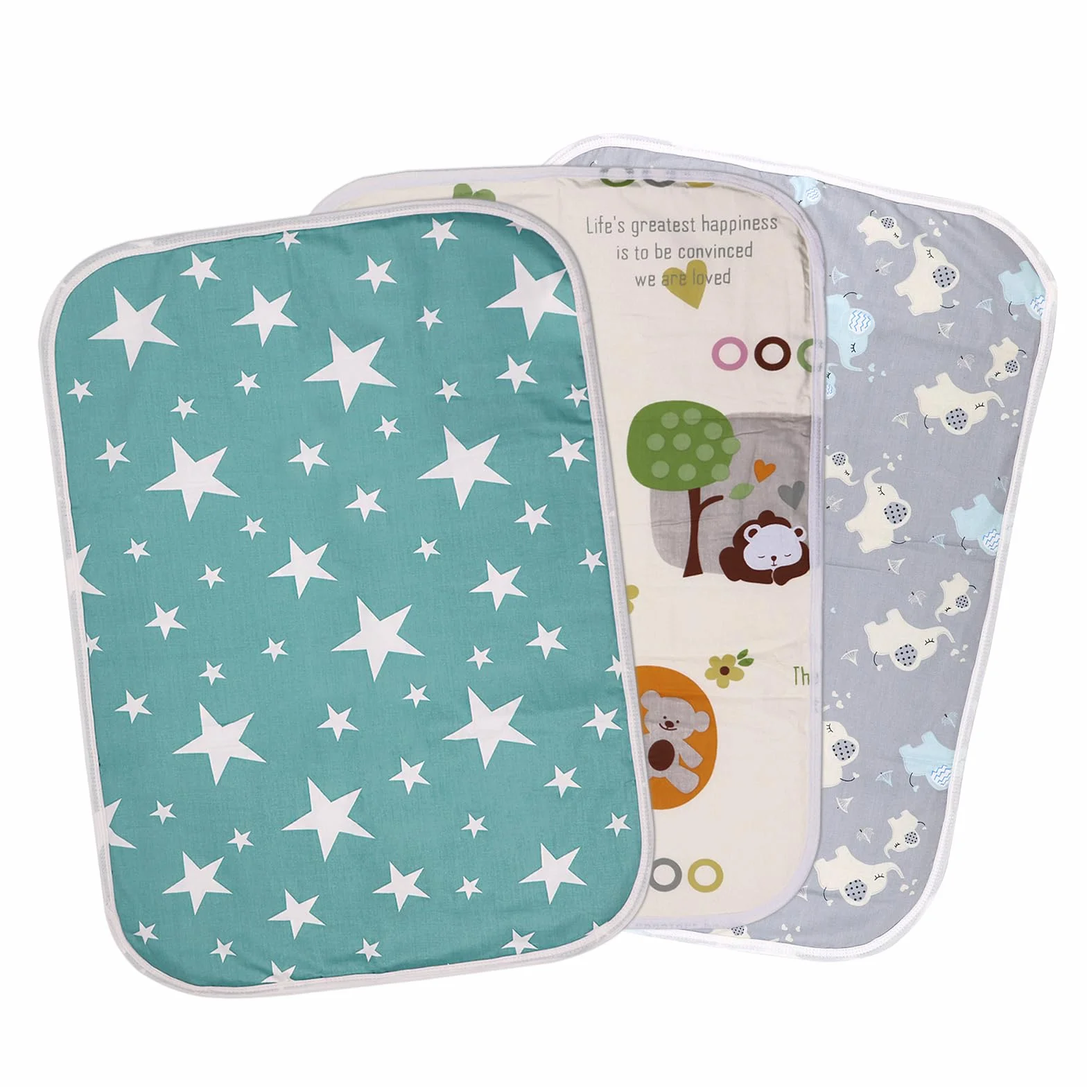 Telo Cambio Pannolino Impermeabile,3Pcs Bambino telo Cambio Pannolino lavabile 50 * 70cm Fasciatoio Portatile Impermeabile e lavabile Baby Changing Pad for Baby