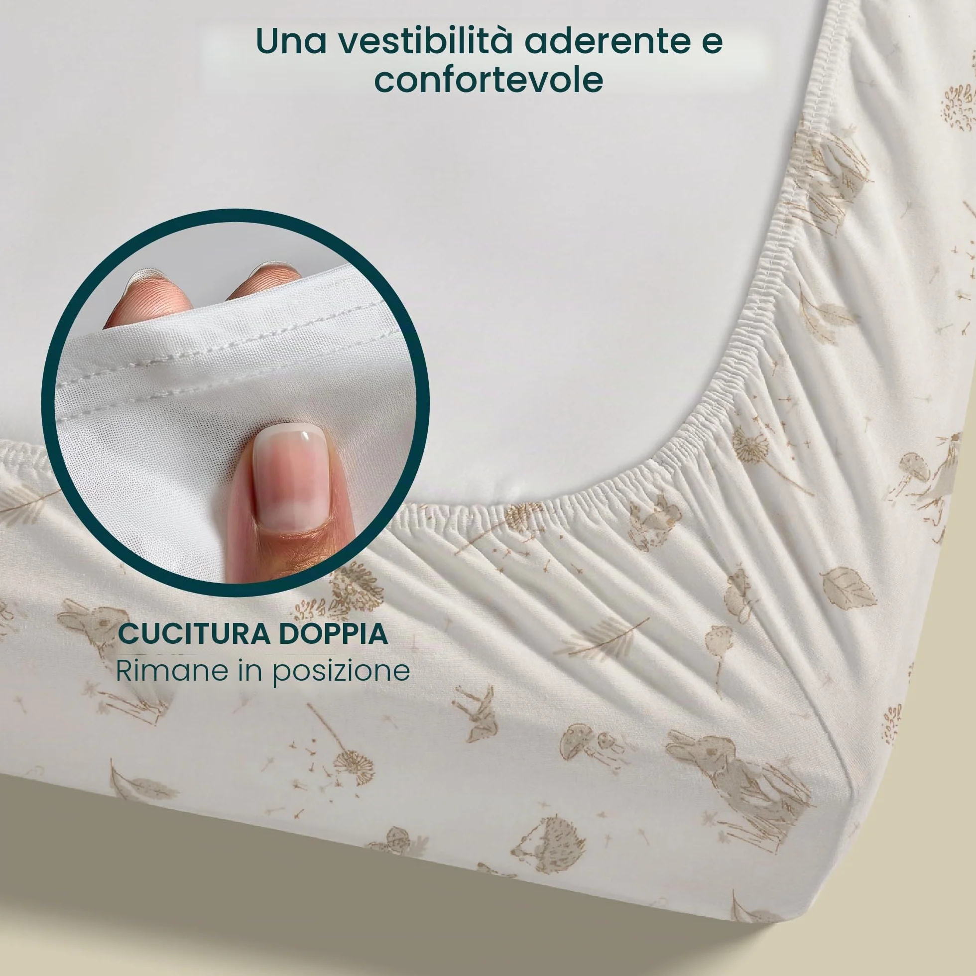 Tutti Bambini Lenzuola Culla Neonato (Confezione da 2) - Jersey di Bambù Morbido e Traspirante - Lenzuola con Elastico a Doppia Resistenza - Adatte a Materassi da 53x80 cm a 60x90 cm (Cocoon)