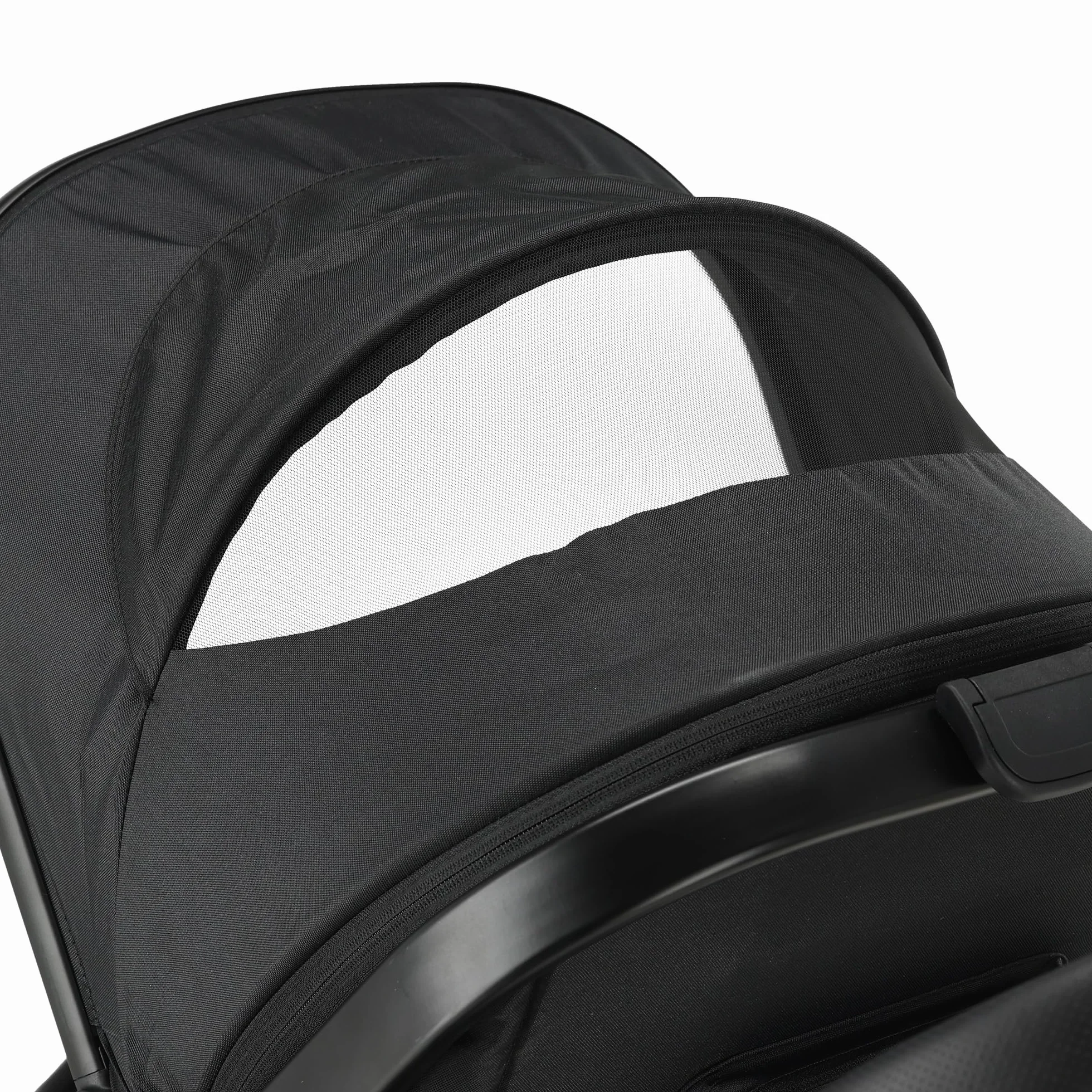 Deryan Evy V2 Passeggino per 2 bambini, Duo Tandem, 0-4 anni, doppio Duett, per neonati e bambini in età prescolare, carrozzine fino a 50 kg, passeggino, passeggino da viaggio 2 in 1, Nero con zecca