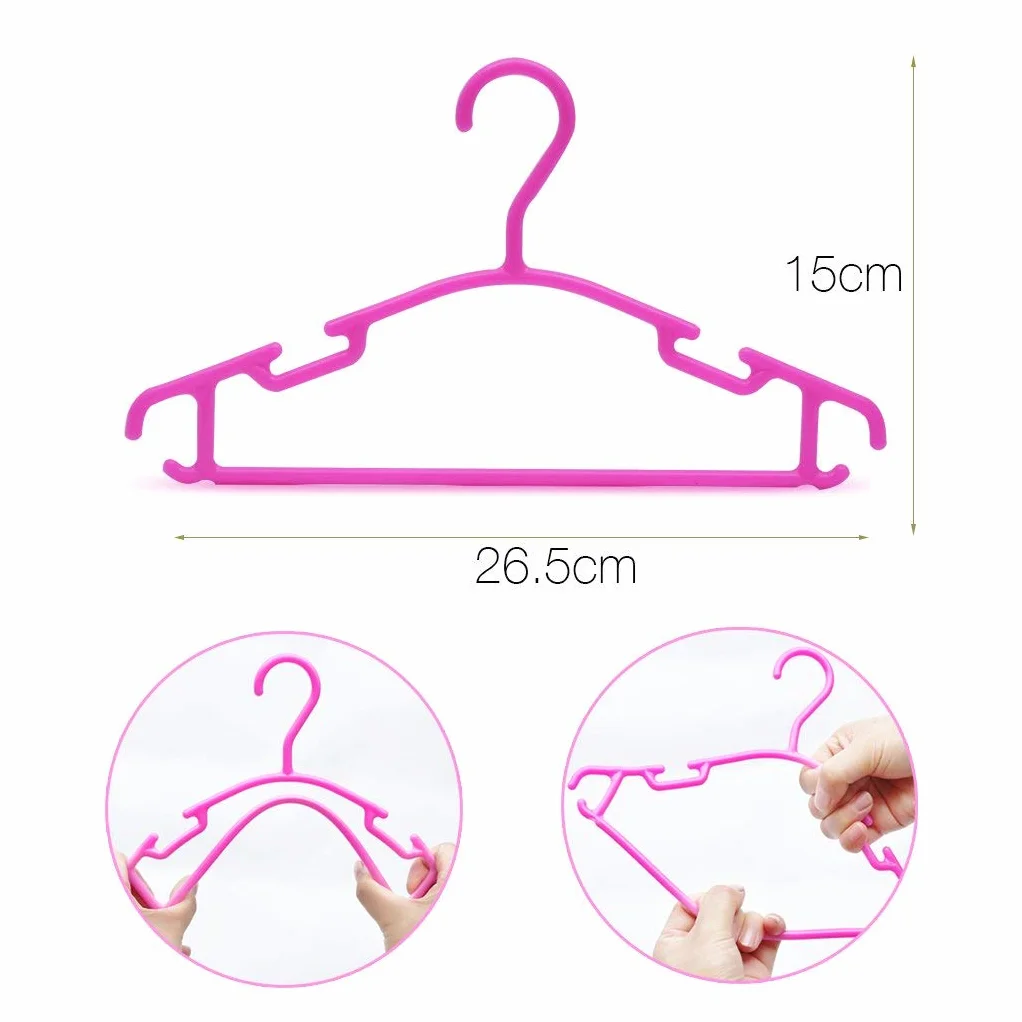 Grucce per bambini grucce resistenti per bambini e neonati Set di 40 pezzi 27CM + 10 pezzi Organizzatore
