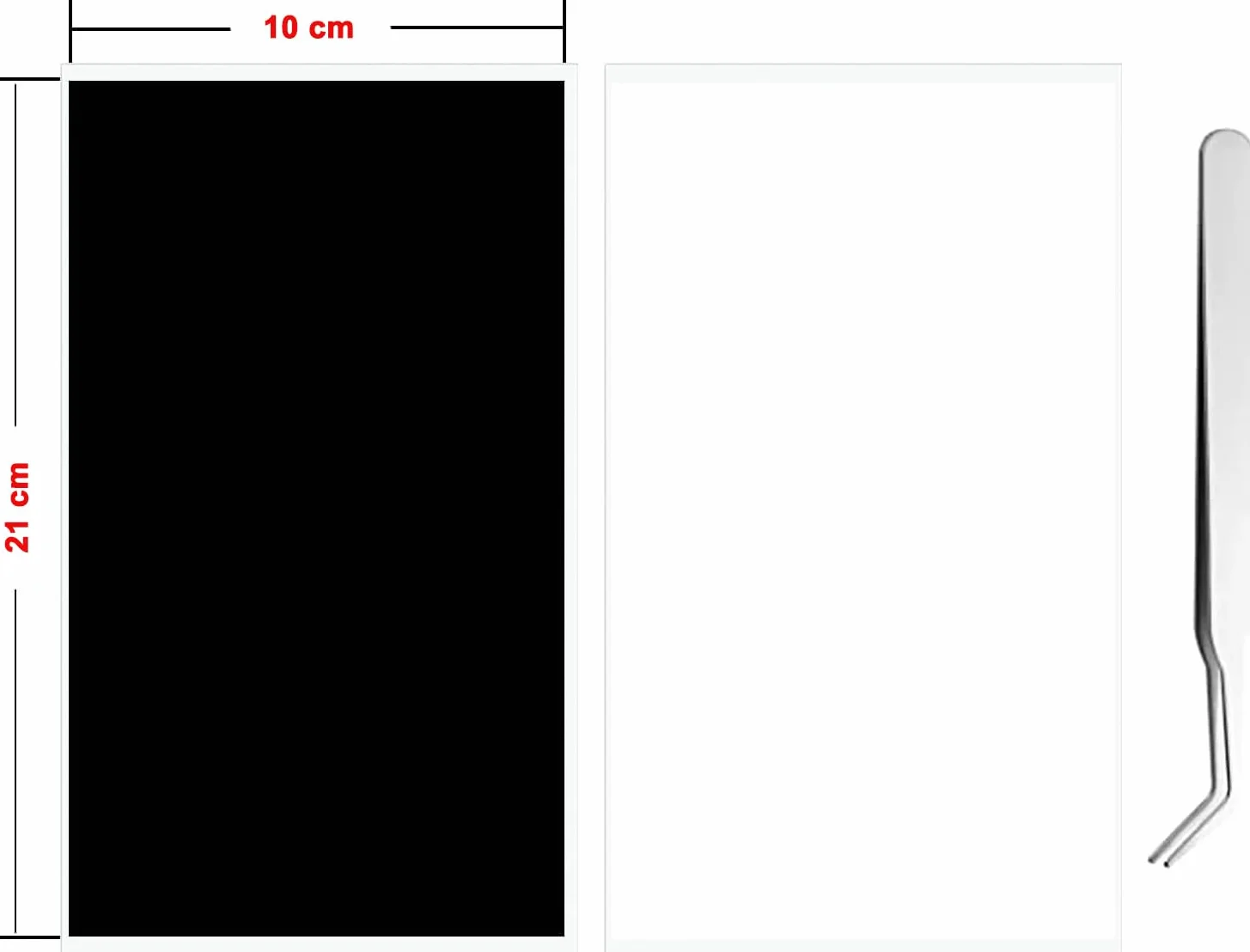 2PCS adesivi di blocco della luce, 20 * 10cm LED luce oscurante adesivo, oscurante luce 80% ~ 100% adesivi per elettronica, TV, router, orologi con 1PCS pinzette (bianco e nero)