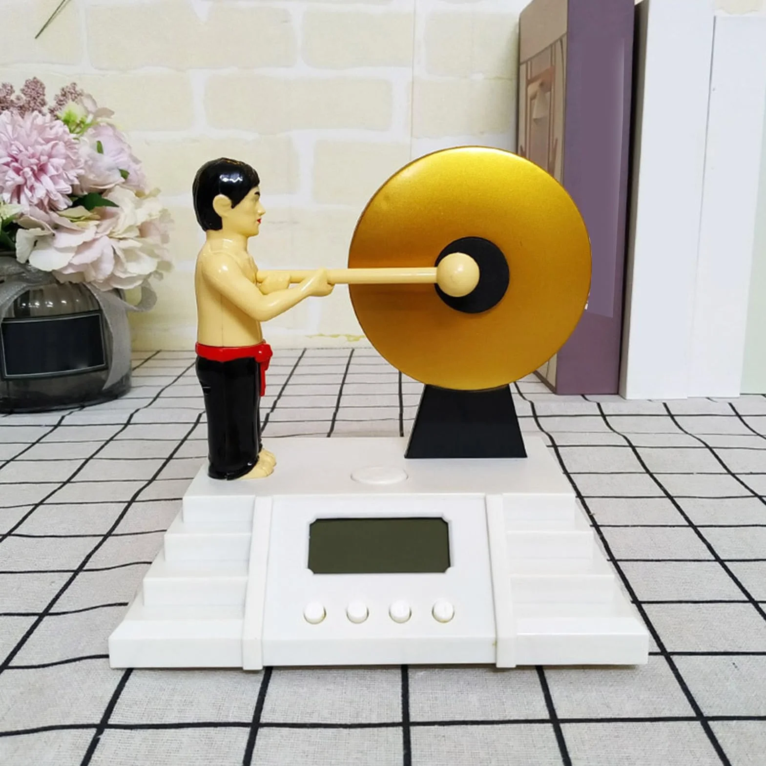 orologio digitale, orologio digitale per camera da con gong stick | sveglia digitale regolabile con gong stick per bambini, sveglia decorativa da scrivania