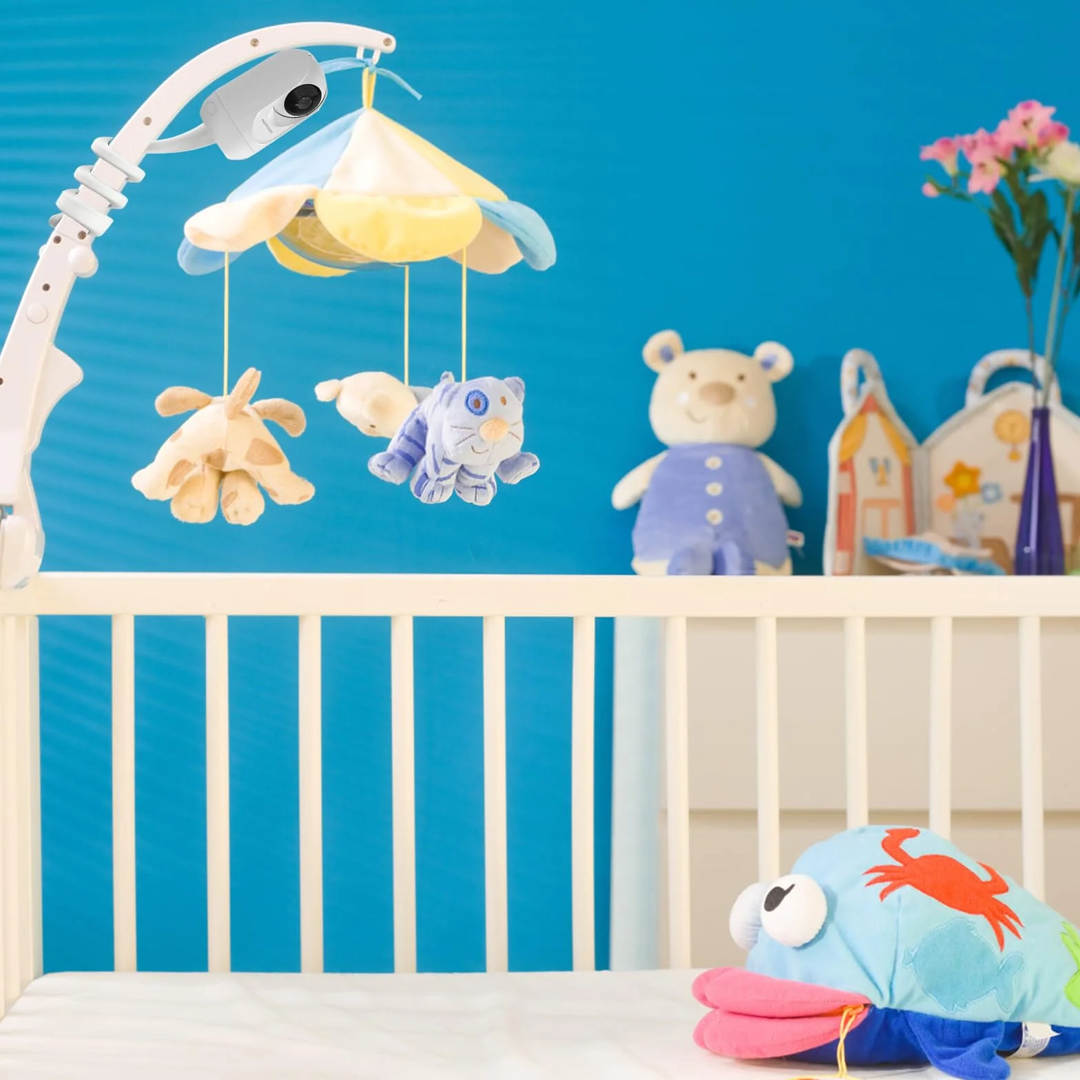Supporto per baby monitor momcozy BM01/BM03/BM04, supporto di fissaggio per ieGeek Baby 1T/OBVHNUA 900DE, supporto per BOIFUN Baby 2S/6T/VB805, accessorio universale per fotocamera bambino con