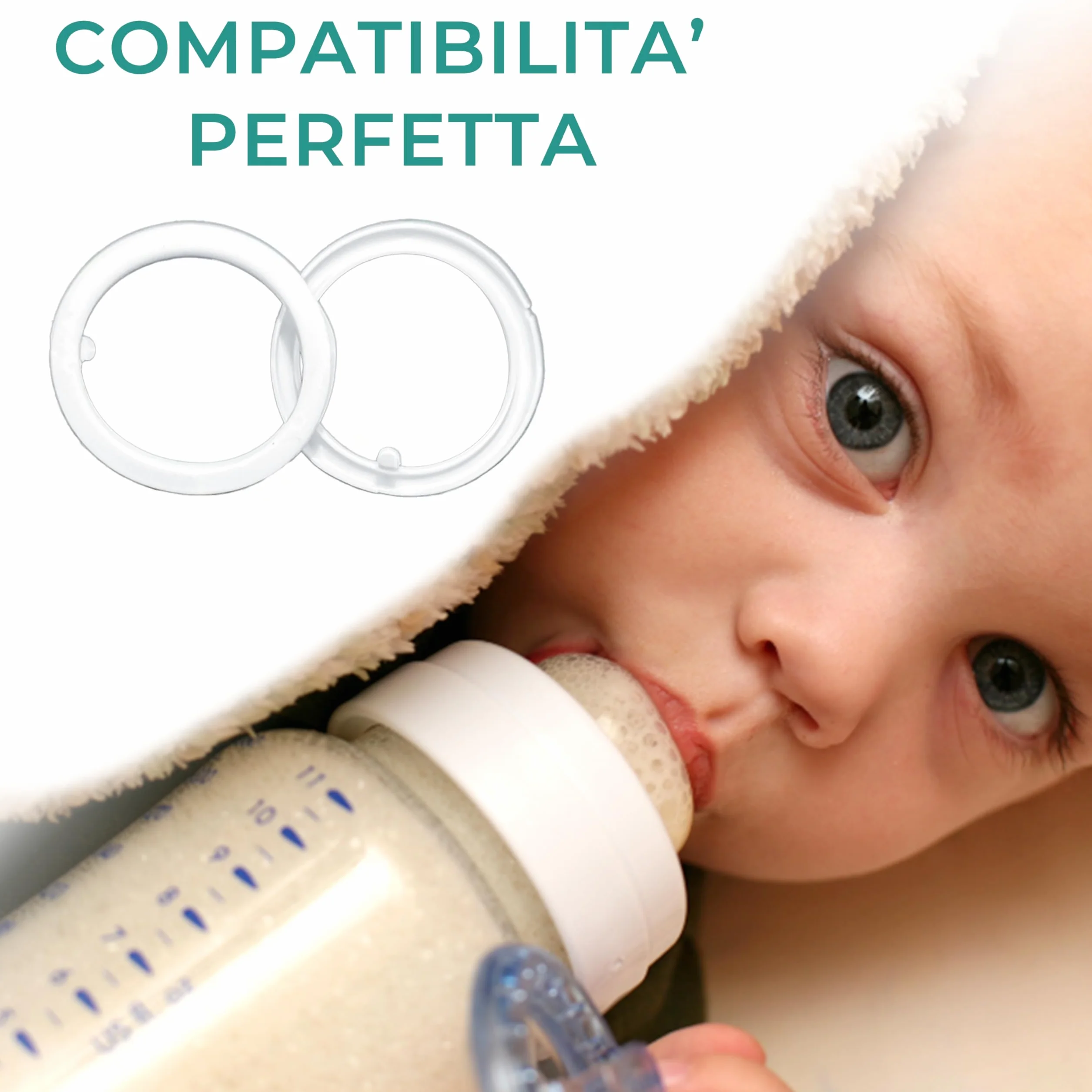 Guarnizioni per Scaldabiberon Portatile da 50 mm – 2 Pezzi in Silicone Alimentare - BPA free - Compatibile con Tutti i Migliori Brand di Scaldabiberon