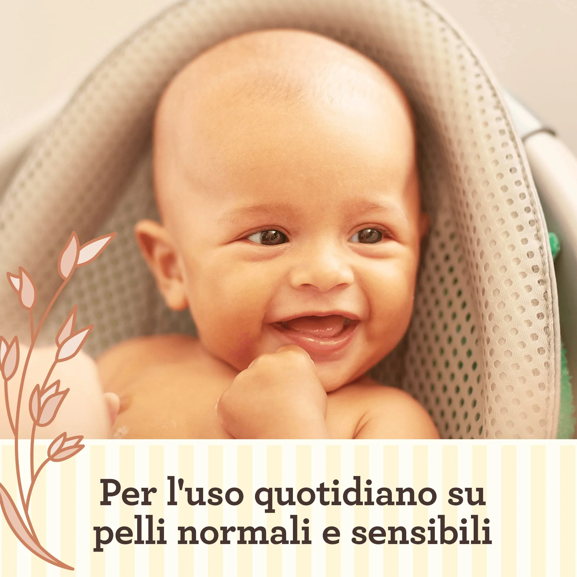 Aveeno Baby Daily Care Bagnetto Corpo e Capelli, Bagnoschiuma bambini per una detersione delicata della pelle sensibile, Bagnoschiuma neonato e shampoo bambini con Avena, 250 ml