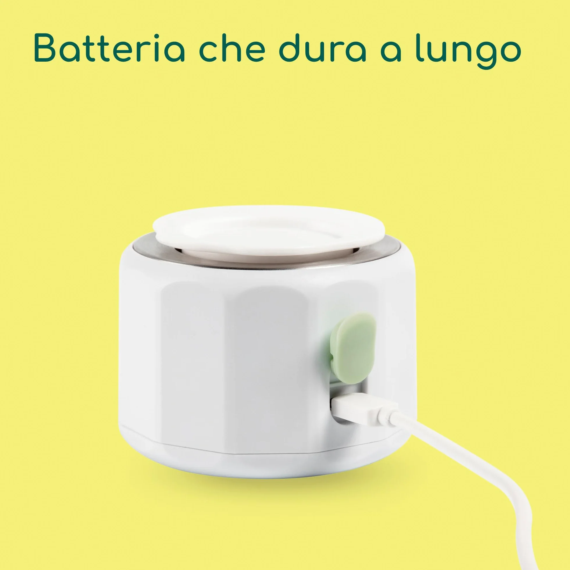 Bebeconfort Scaldabiberon portatile, Scaldabiberon elettrico USB senza fili, Tascabile Compatto e Leggero, Riscaldamento rapido, Display digitale, Batteria a lunga durata, Regolazione temperatura