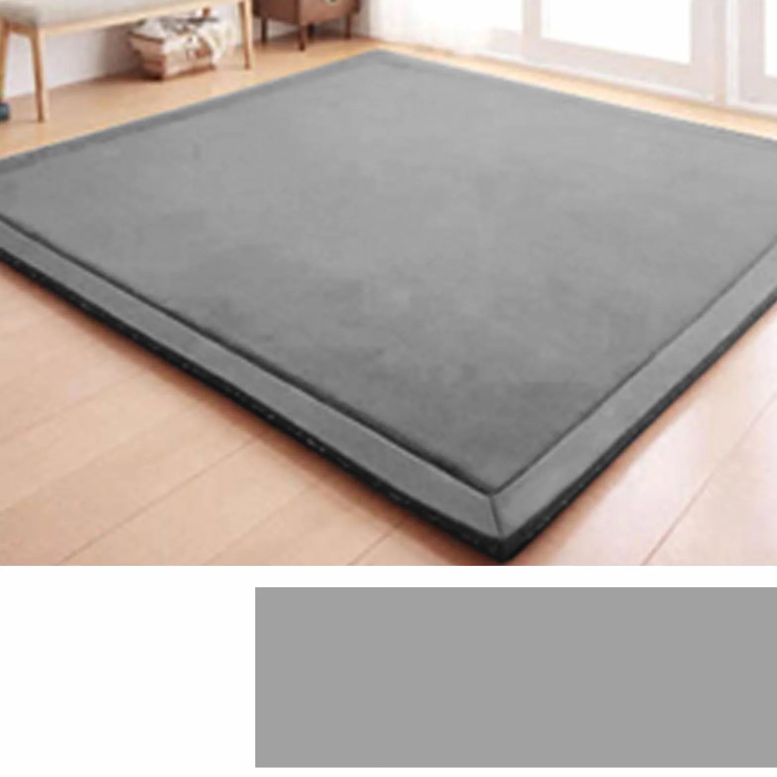 Tappeto in Velluto Corallo Morbido,Moderno, Lavabile, Perfetto per Yoga,Esercizio Fisico e Gattonare,Tappeto Salotto,Scendiletto per Bambini Tatami 2cm-C- 80 * 200cm
