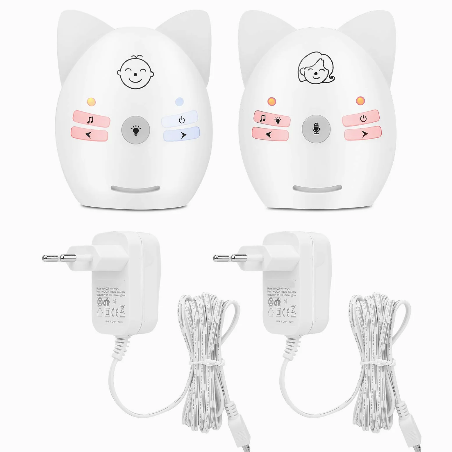 Baby Monitor, monitor telecamera di sicurezza con luce notturna, digitale per piccolo animale domestico (monitor di lingua)