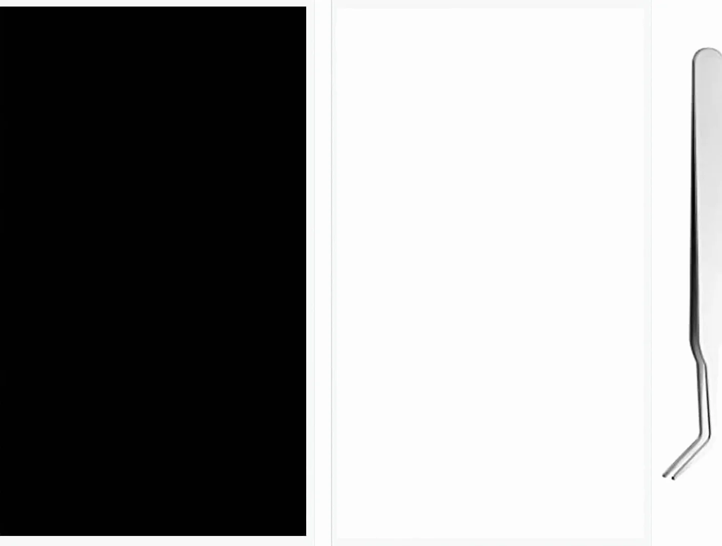 2PCS adesivi di blocco della luce, 20 * 10cm LED luce oscurante adesivo, oscurante luce 80% ~ 100% adesivi per elettronica, TV, router, orologi con 1PCS pinzette (bianco e nero)