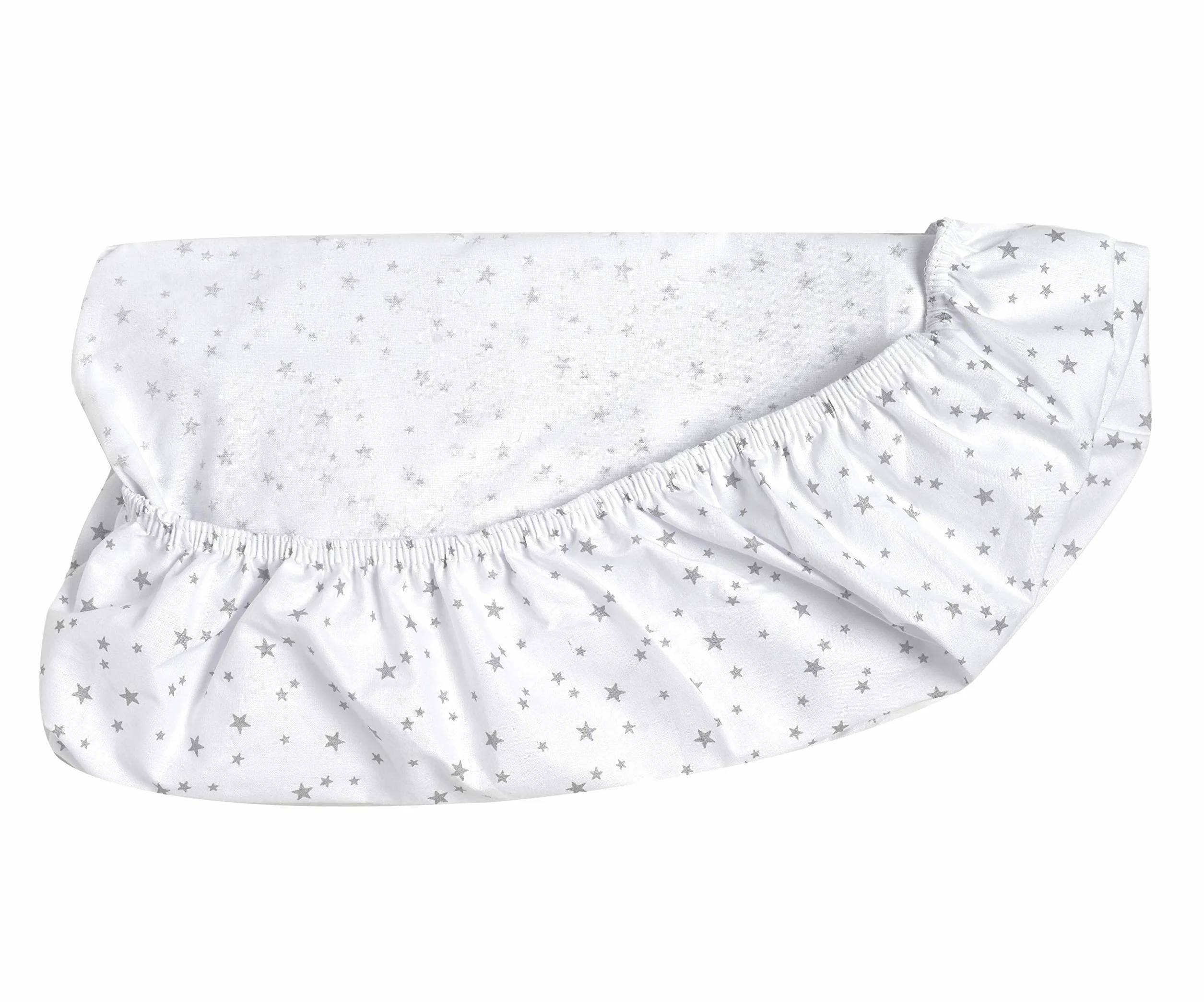 FlyIdeas Set 2 Lenzuola con Angoli per Culla Next to Me 50x83 cm – 100% Cotone Morbide e Traspiranti – Adatte a Culle Co-Sleeping