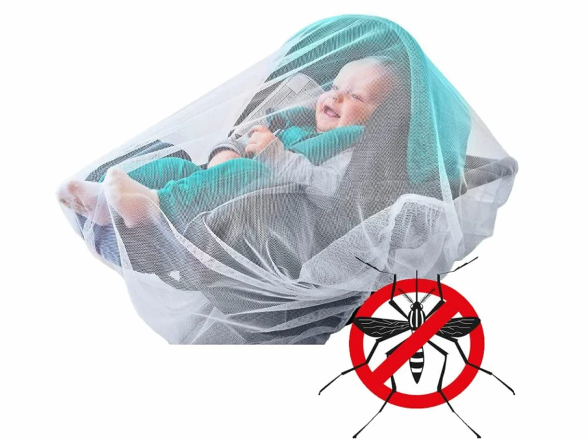 Zanzariera Passeggino Universale, Zanzariera Culla Neonato, Protezione Bambini da Vespe Zanzare Insetti