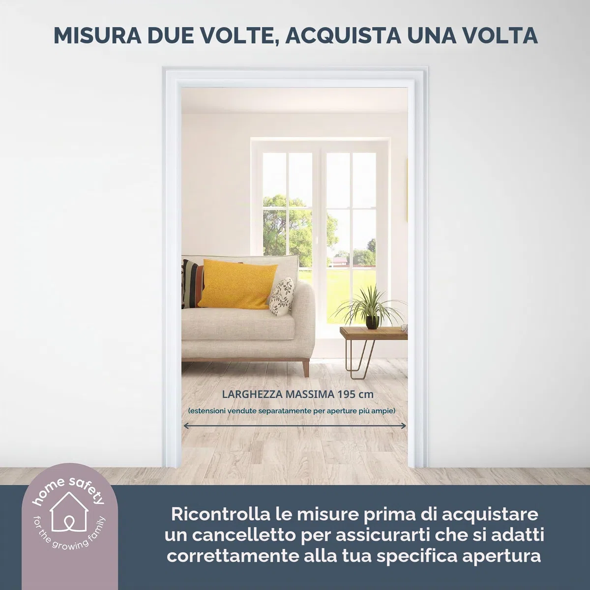 Dreambaby Discovery - Cancelletto di sicurezza pieghevole per bambini, con 3 pannelli, adattabile ad apertura da 74,5 cm a 195 cm di larghezza e 74 cm di altezza, con funzione Smart Stay Open e tappo