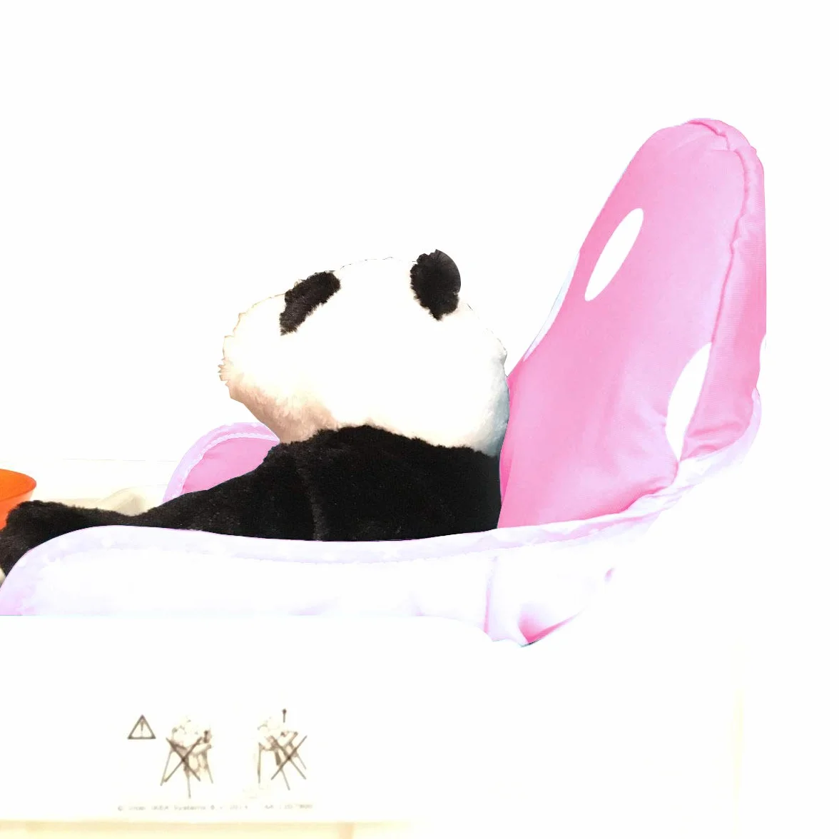 ZARPMA Cuscino compatibile con seggiolone IKEA Antilop, nuova versione per seggiolone, lavabile, pieghevole, imbottitura per sedia per bambini, colore rosa