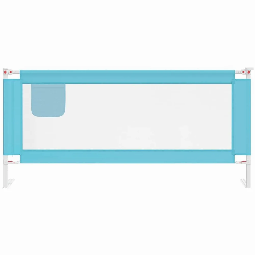 ACAGALA Sponda di protezione per letto da 200 cm, regolabile in altezza 70-95 cm, protezione anticaduta, per bambini e neonati, rete traspirante, protezione per bambini, blu