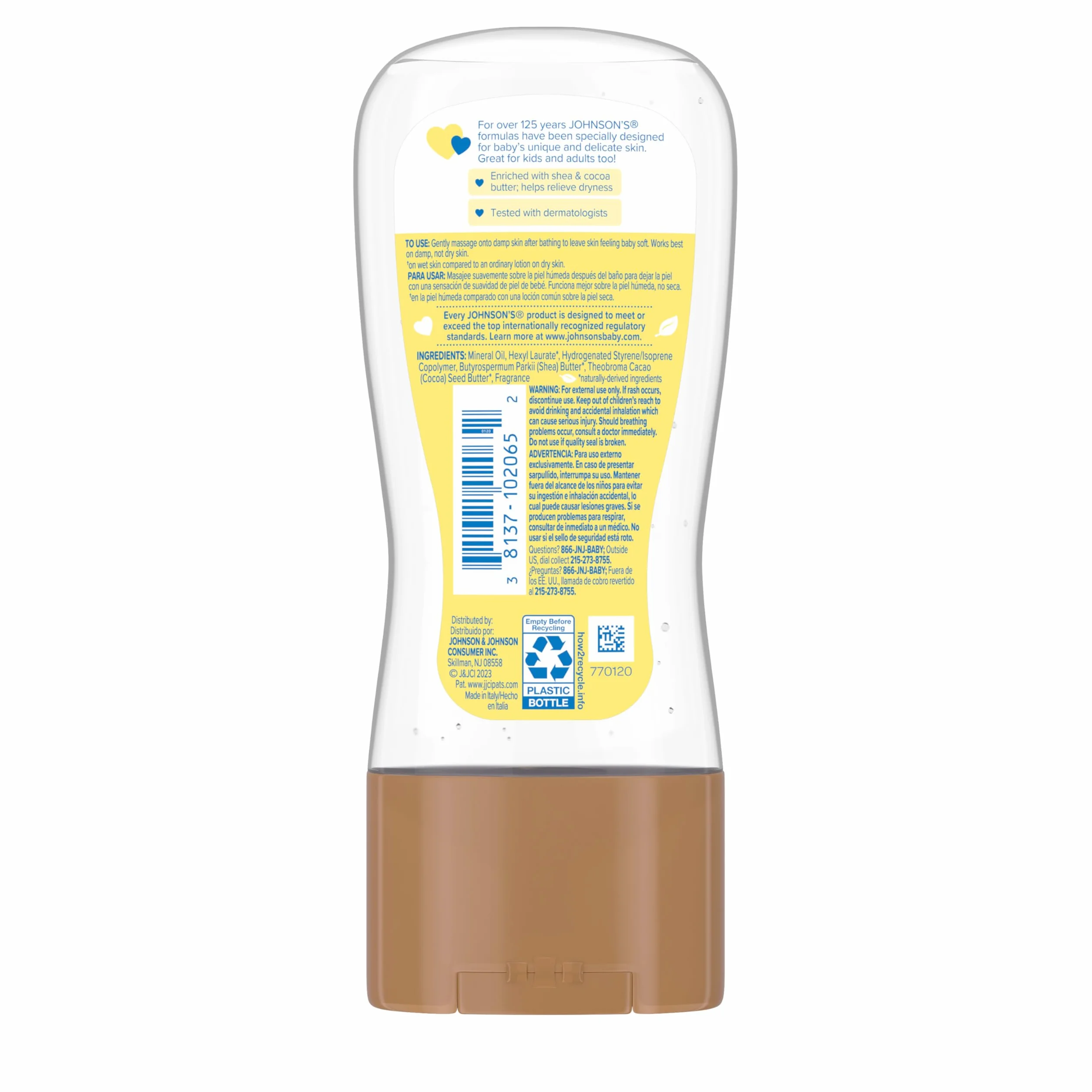 Johnson's Baby Oil Gel, Shea & Cocoa Butter, 6.5 Ounce by Johnson's Baby
