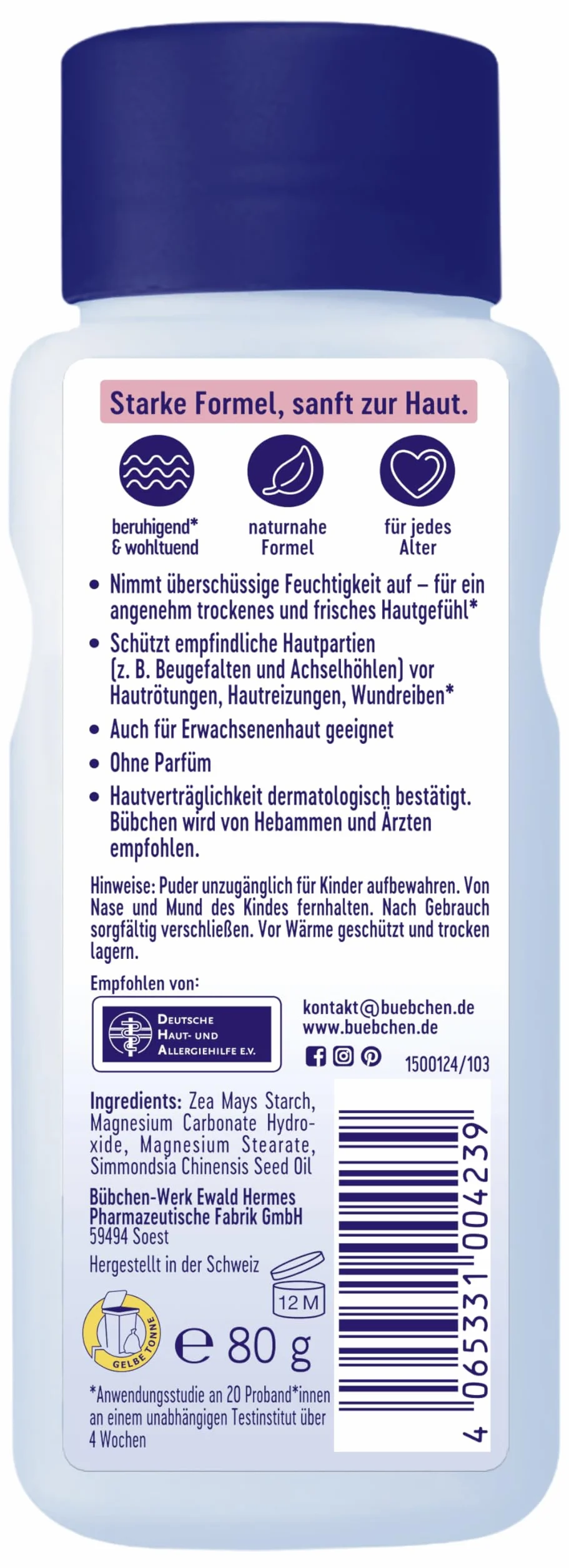 Bübchen SOS Polvere, 80 g