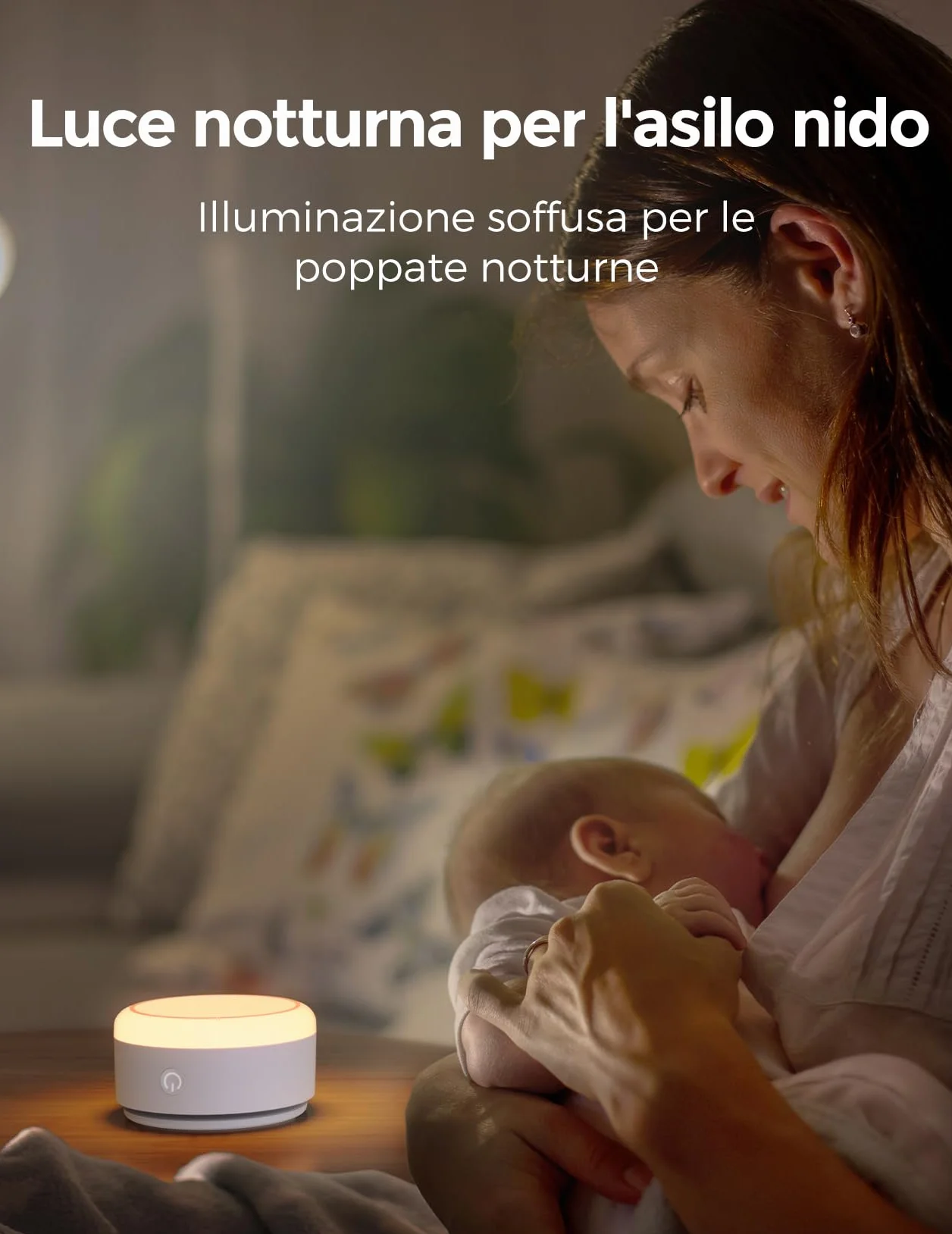 Momcozy Macchina per il rumore per bambini – 20 suoni calmanti e luce tattile, portatile rumore bianco per bambini e adulti, timer per addormentarsi e promemoria | Compagno di viaggio ideale (giallo)