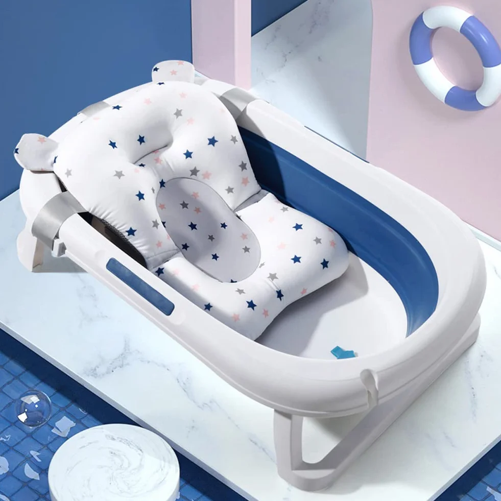 Morbido Tappetino Da Bagno Neonati, Tappetino Per Il Bagnetto, Cuscino Da Bagnetto, Ideale Per Neonati Da 0 a 18 Mesi, Comodo e Resistente