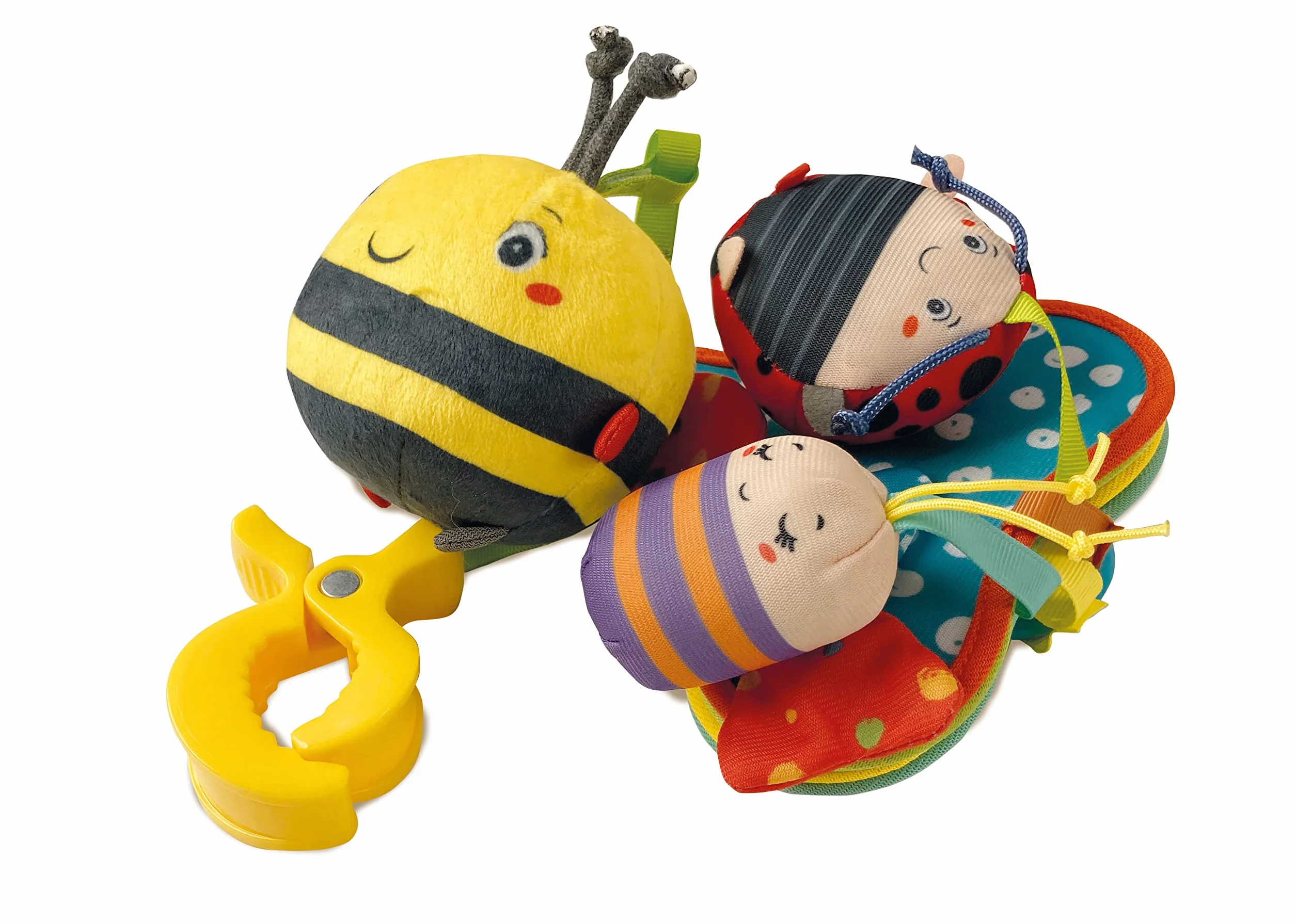 Clementoni - 17790 - Easy-Peasy Travel Mobile - Giostrina Culla O Passeggino, Giocattolo da Appendere per Passeggino, Gioco Passeggino Neonato, Leggera E Trasportabile