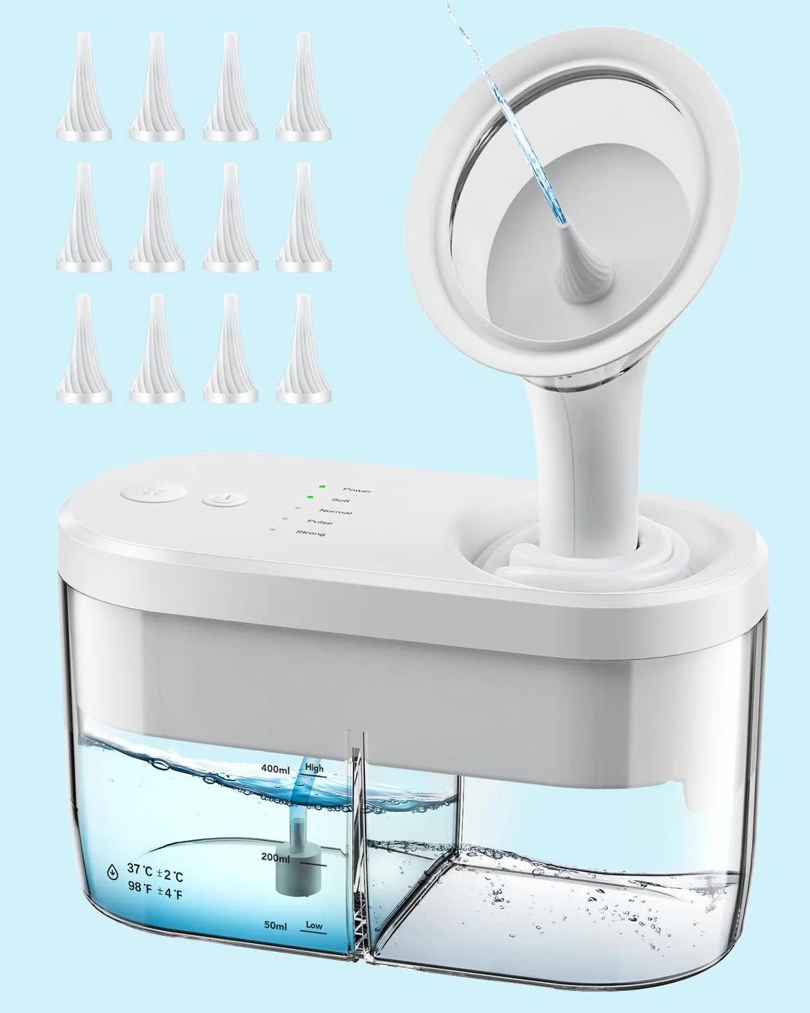 Rimozione Di Cere All'orecchio Elettrico, Strumento Per Il Pulitore Dell'orecchio, Pulizia Efficiente Dell'orecchio Con 4 Modalità E Riciclaggio Automatico Dei Liquami Per Bambino Adulto