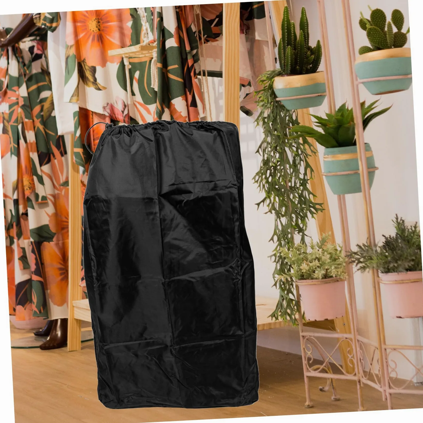 Vaguelly Borsa per Passeggino da Viaggio in Nylon Nero Chiusura a Coulisse Bloccabile e Spallacci Doppi, per Trasporto Aereo e Check-in al Gate