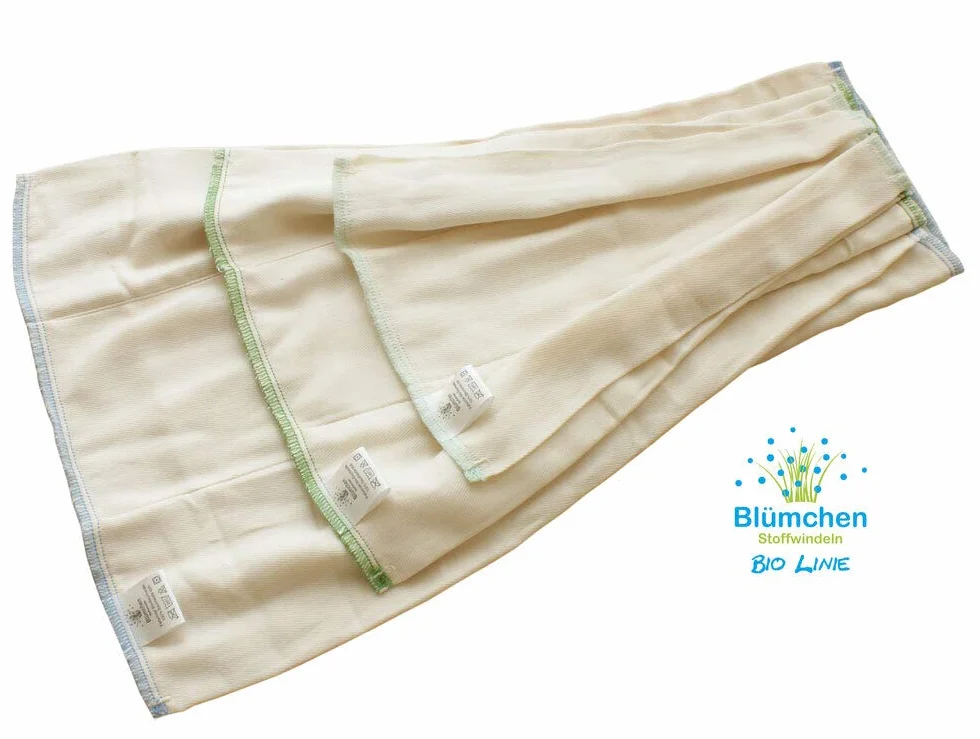 Blümchen Pannolini di stoffa Prefold 6 pezzi cotone biologico