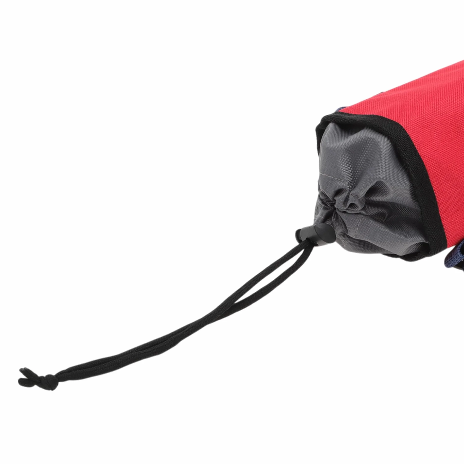 Borsa Isolante per Bottiglia d'Acqua in Tessuto Oxford Cotone Perlato Pellicola in Alluminio Portatile Antiurto con Tracolla Regolabile per Sport All'Aperto, 25x9cm, Rosso