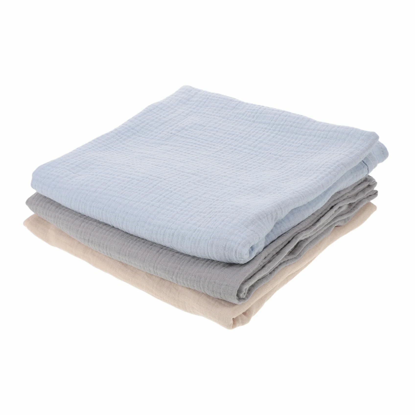 FRCOLOR 3 Pezzi Coperta Ragazzo Ragazza in Mussola Morbida Fasce Avvolgenti per Ragazzo Ragazza Unisex Coperte Ricevute Traspiranti per Sonno e Bagnetto