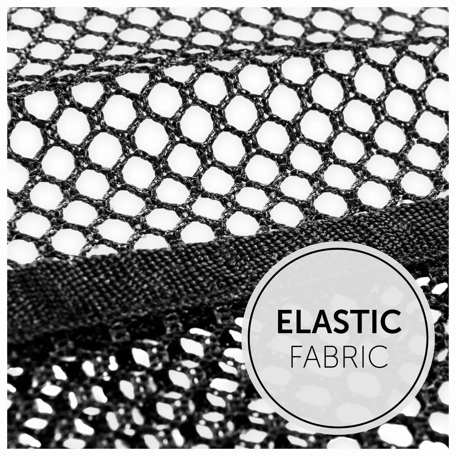 hauck Buy Me, Nero - Borsa Passeggino in Rete con Ganci e Cinghie Elastiche - Borsone Portaoggetti Universale 50 x 36 cm - Facile da Fissare - Veloce da Accedere