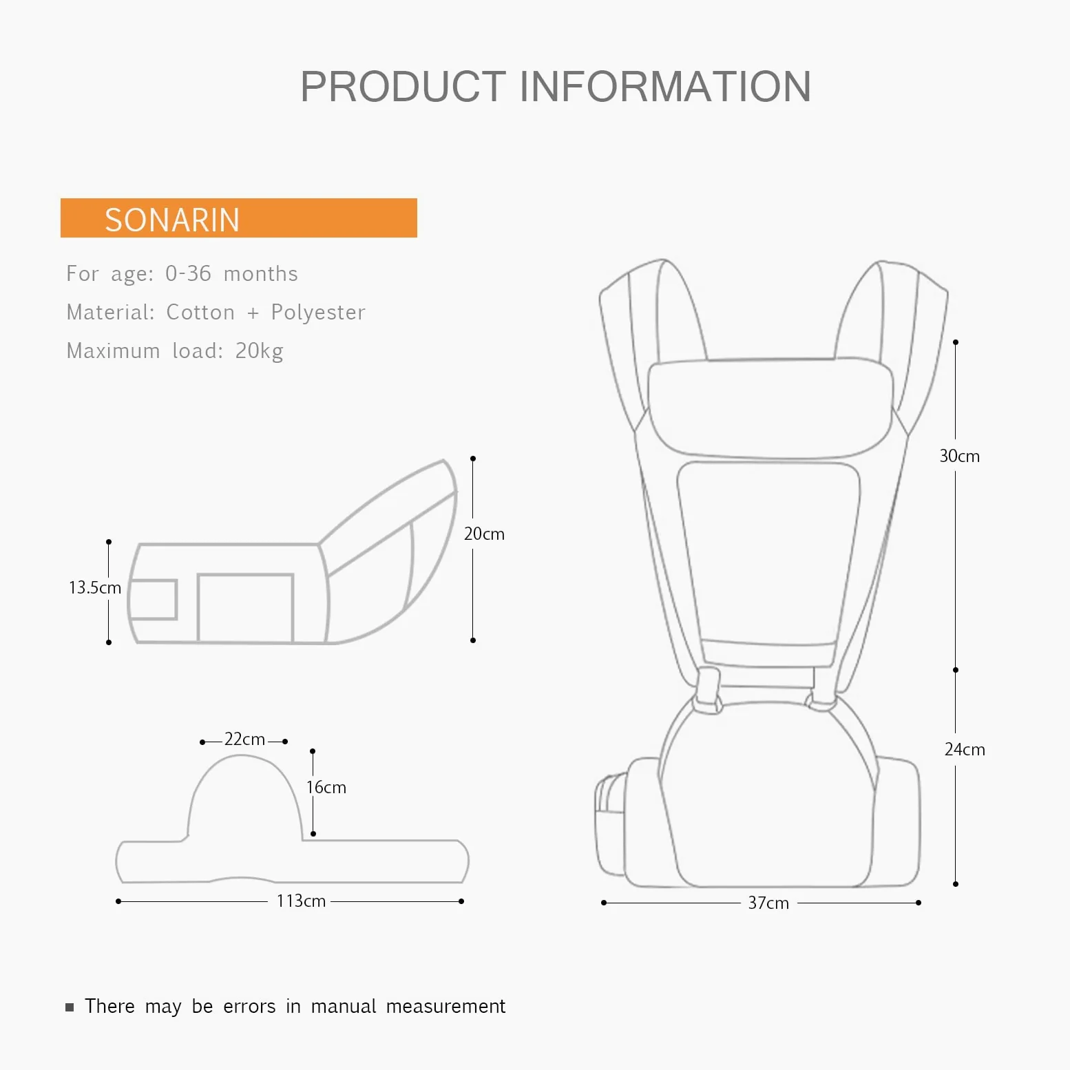 SONARIN Marsupio Neonati Ergonomico con Sedile,3D Air Mesh Portantina Traspirante Multifunzione Porta Bambino,Regolabile per Neonati e Bambini 0-36 Mesi,Tutte le Posizioni(Verde)