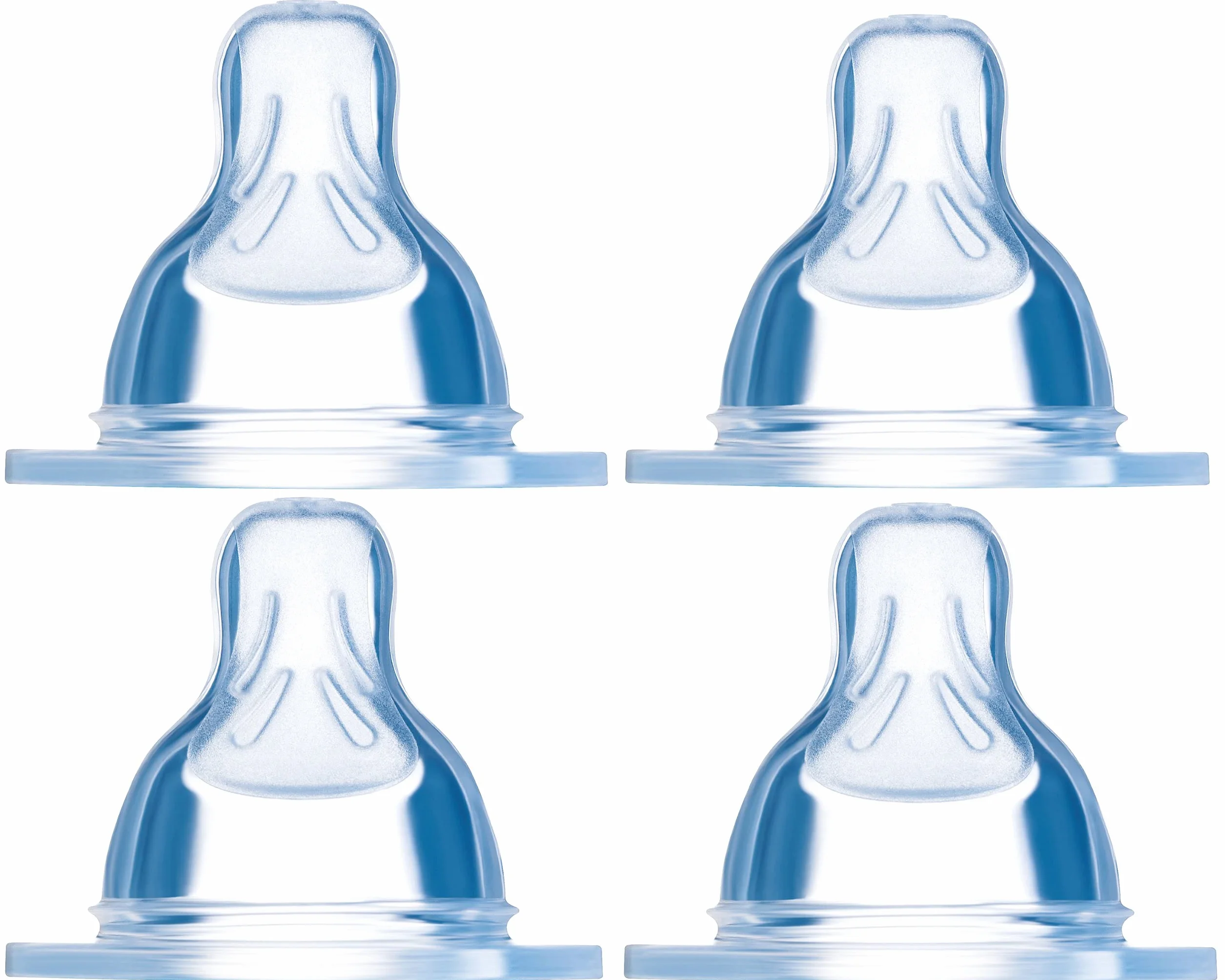 MAM - Tettarelle in silicone, flusso neonato, set di 4 pezzi per biberon anticoliche e Hold Me