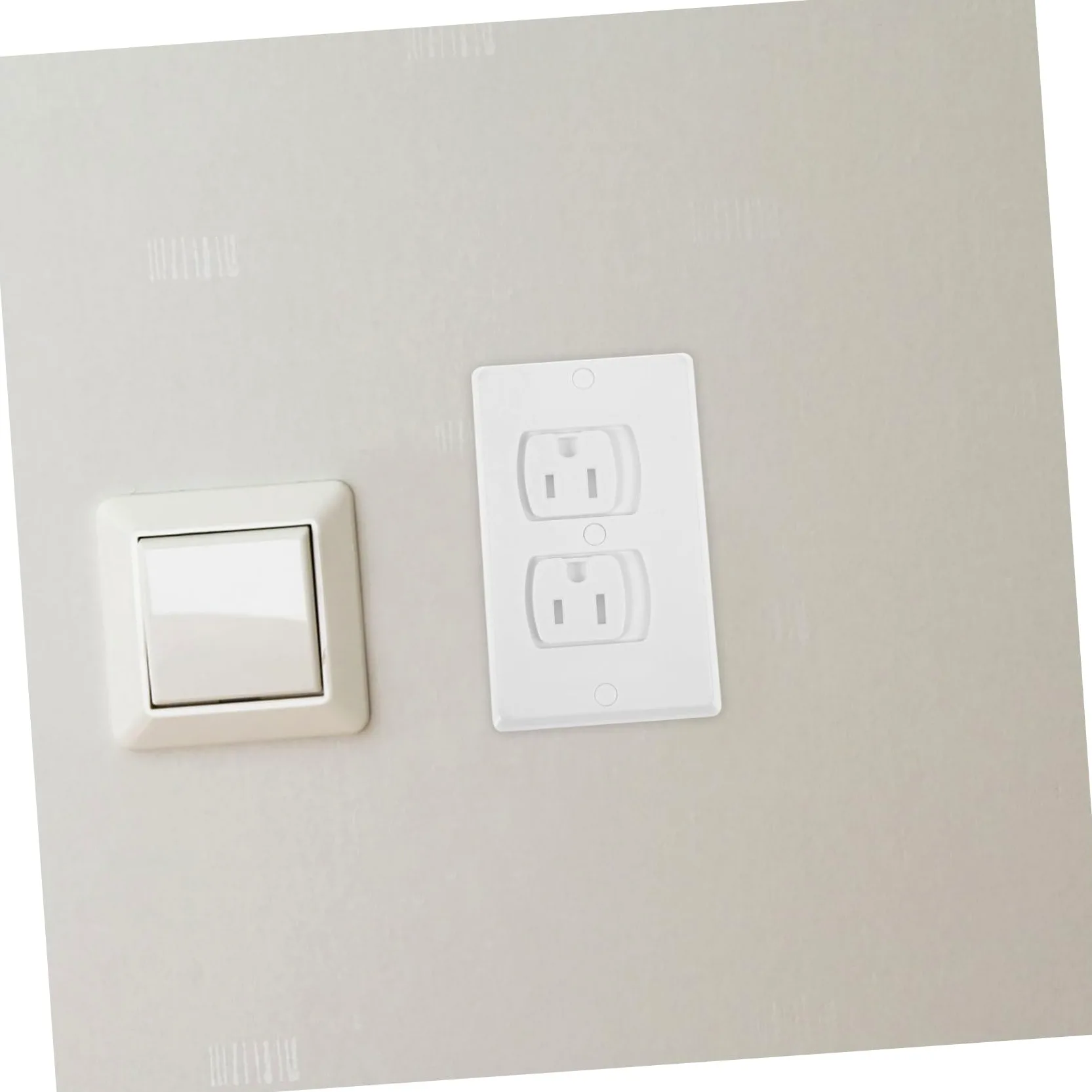 TOYANDONA 10pezzi Copriprese Elettriche Di Sicurezza Per Ragazzo Ragazza Ragazza in Abs Isolati Resistenti Rotture e Corrosione Con Viti Autochiudenti Per Coprire Prese Muro