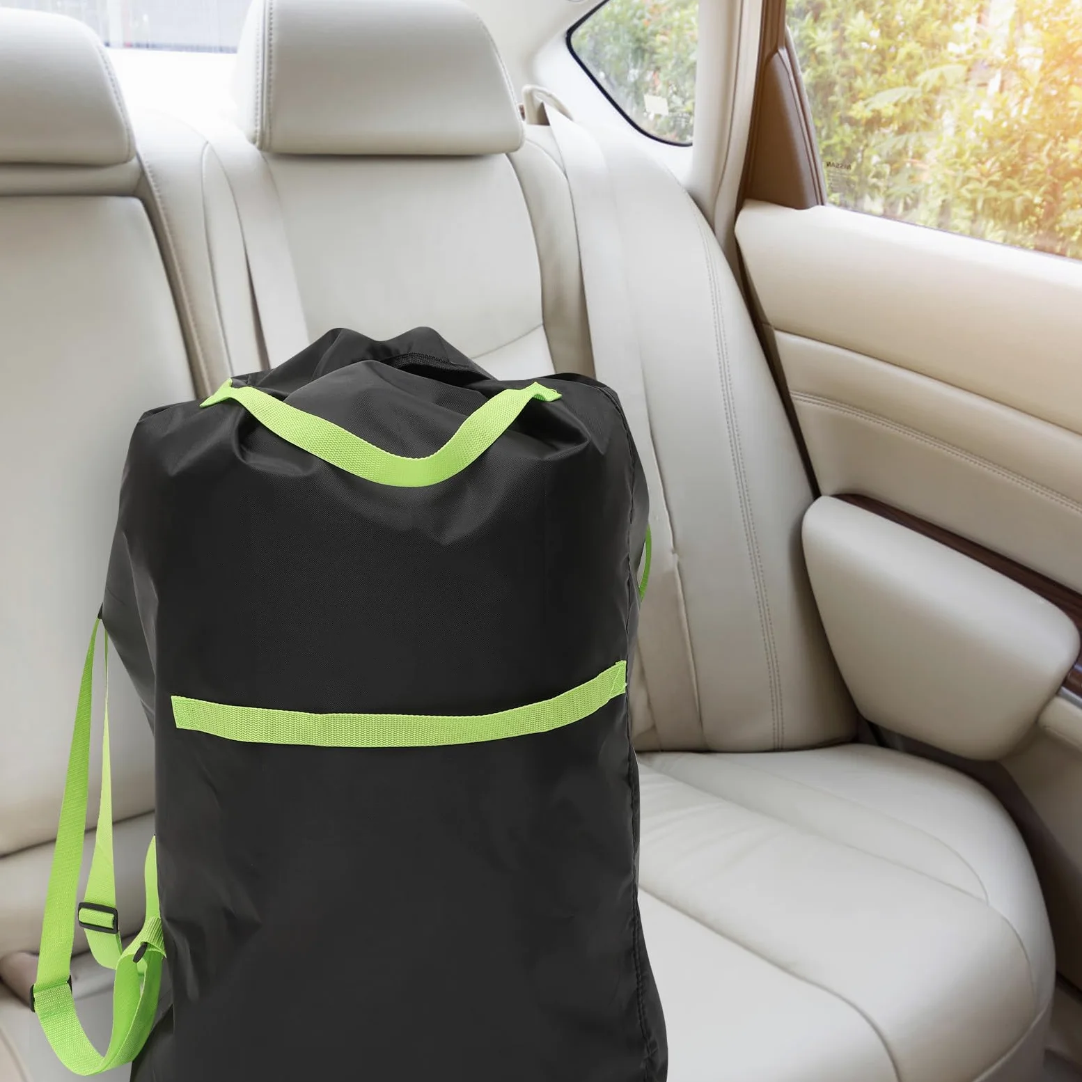 Alipis Sacca Porta Passeggino Oxford Nero per Viaggio e Gate Check, Protezione da Danni e Facile Trasporto per Passeggini Singoli e Doppi