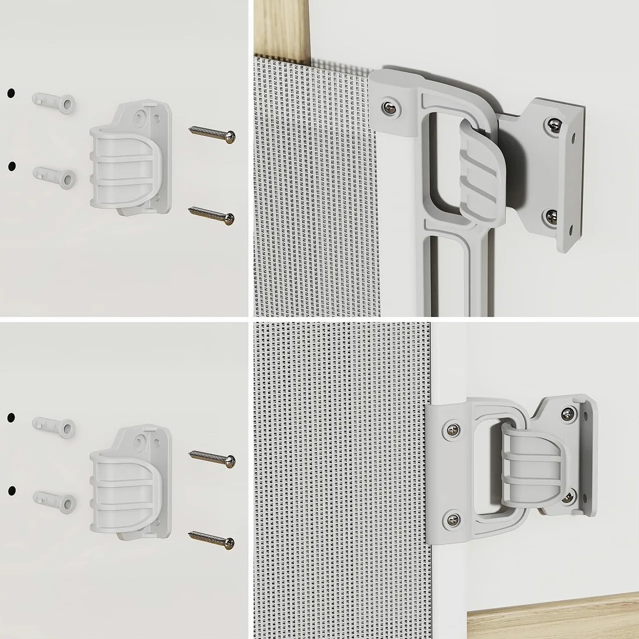 Carlo Milano Cancelletto di sicurezza estensibile per scale, 13-500 cm, altezza 85 cm, grigio