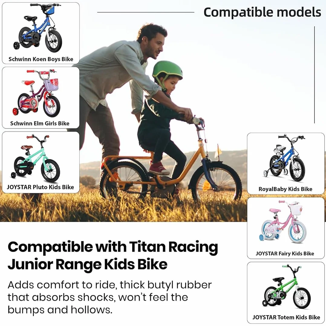 2 Pezzi Camera D'Aria 12 X 2.125, Camere D'Aria Rinforzata Per Bicicletta, 12 Pollici Pneumatici Di Ricambio Per Passeggino, Tricicli, Biciclette Da Equilibrio E Biciclette Per Bambini