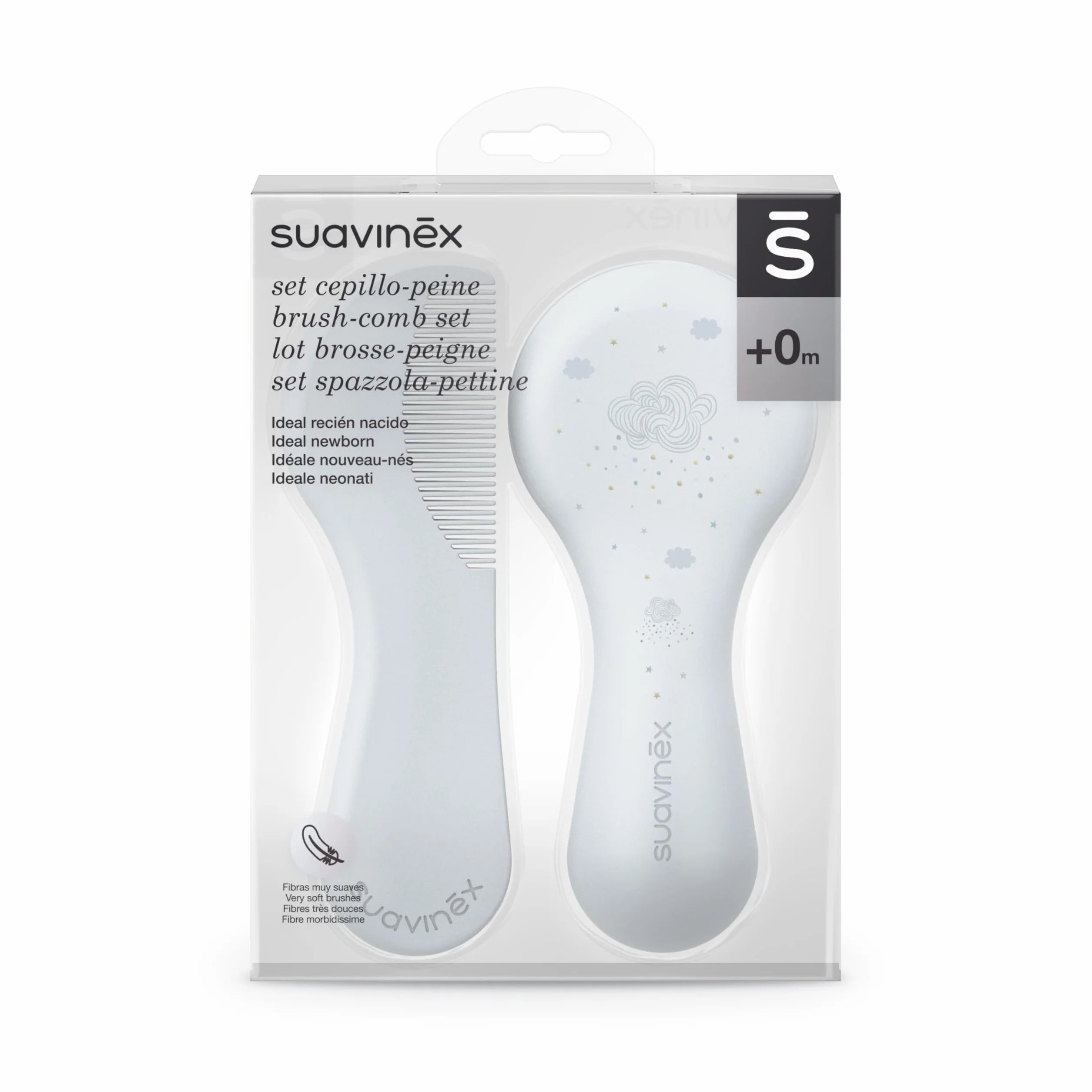 Suavinex Set Spazzola e Pettine per neonati e bambini - Idea Regalo - Verde