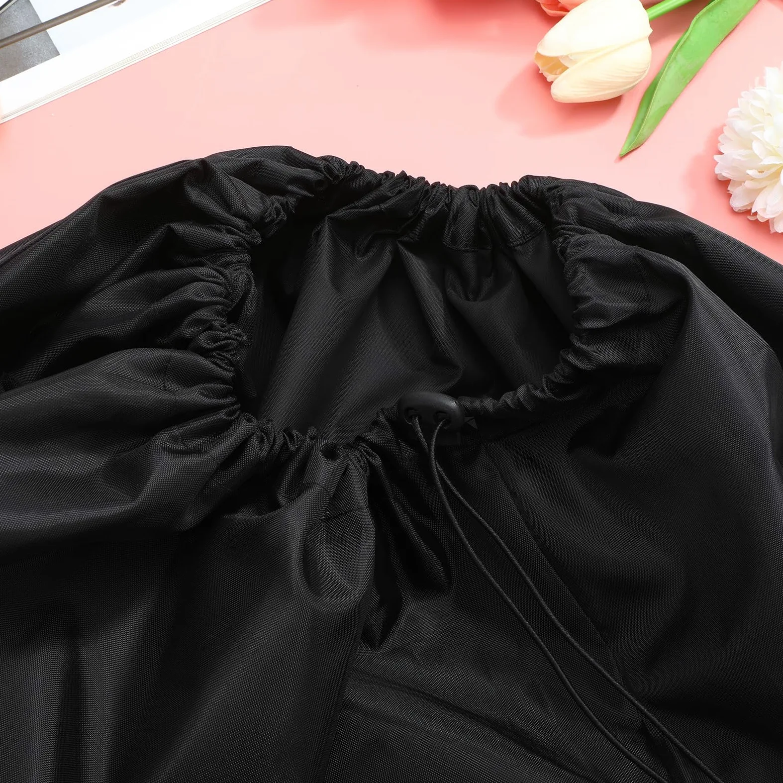 Borsa da Viaggio e Doppie Spalline in Nylon Nero per Passeggino Chiusura a Coulisse Bloccabile Comoda per Viaggio in Aereo e Check Gate