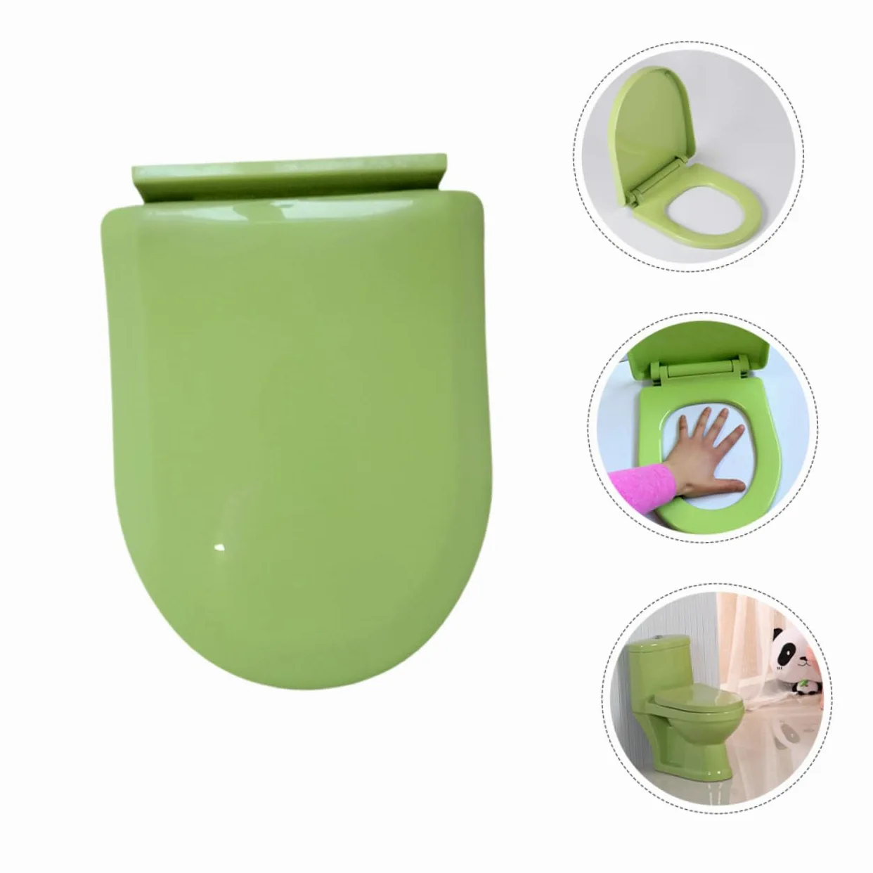Sedile Wc per Bambini Portatile in Pp Verde Chiaro | Antiscivolo, per Training Bagno e Uscite, Igienico, Adatto a Infant e Bambini