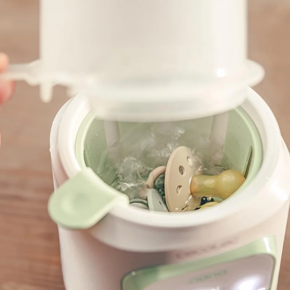 Cecotec Scaldabiberon - Sterilizzatore Biberon Nana BabyCare Single BottleWarmer, 4 modalità, Cestello per il Biberon, Senza BPA, Sicuro per Conservare Acqua, Latte e Alimenti