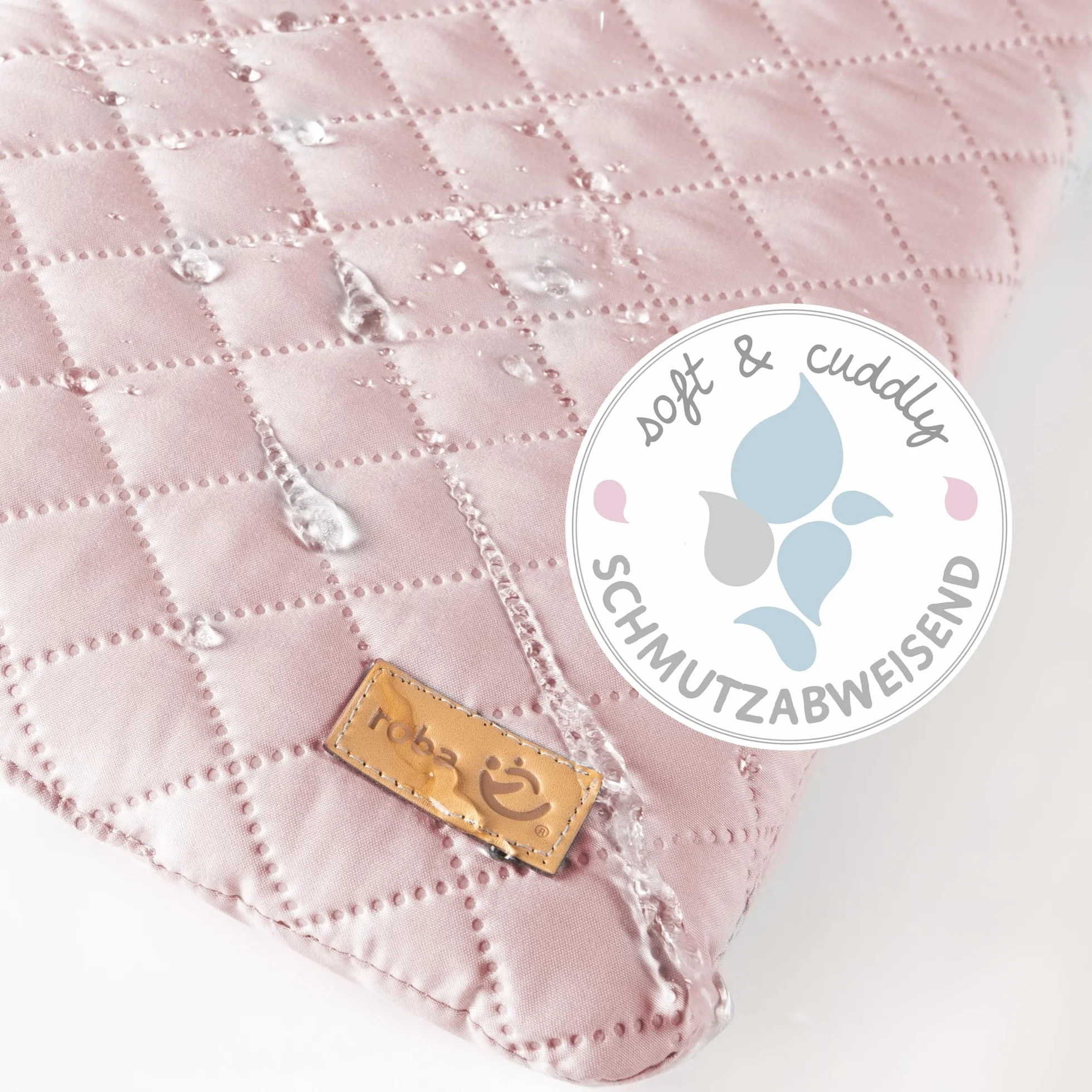 roba Cuscino Riduttore roba Style per Seggiolone, 2 Pezzi, per Modelli Sit Up, Impermeabile, Antimacchia, Universale, Imbottito, con Fodera, Rosa
