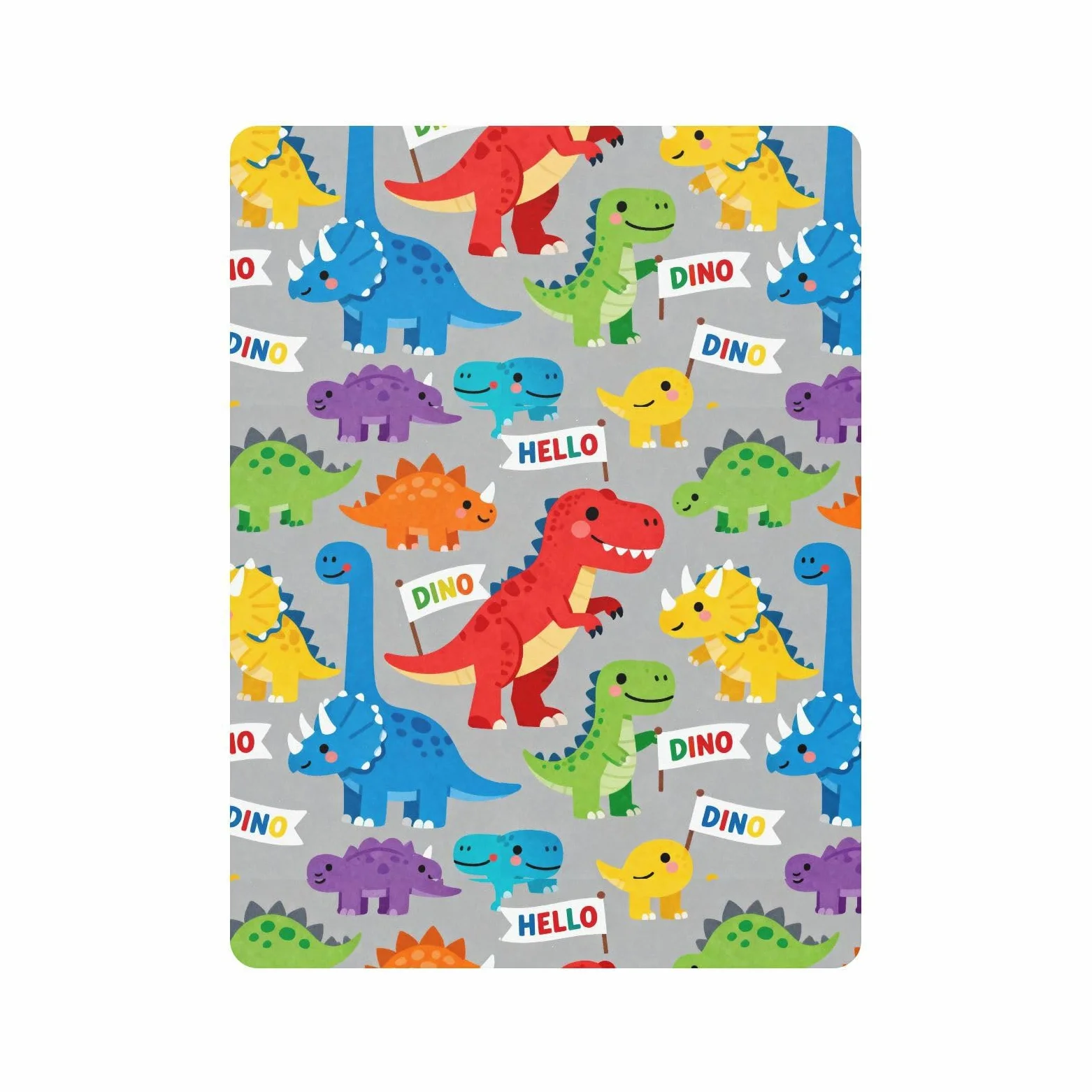 Lenzuola per culla con motivo dinosauro per neonati e ragazze, in cotone, ultra morbido, decorazione per lettino per bambini, confezione da 1