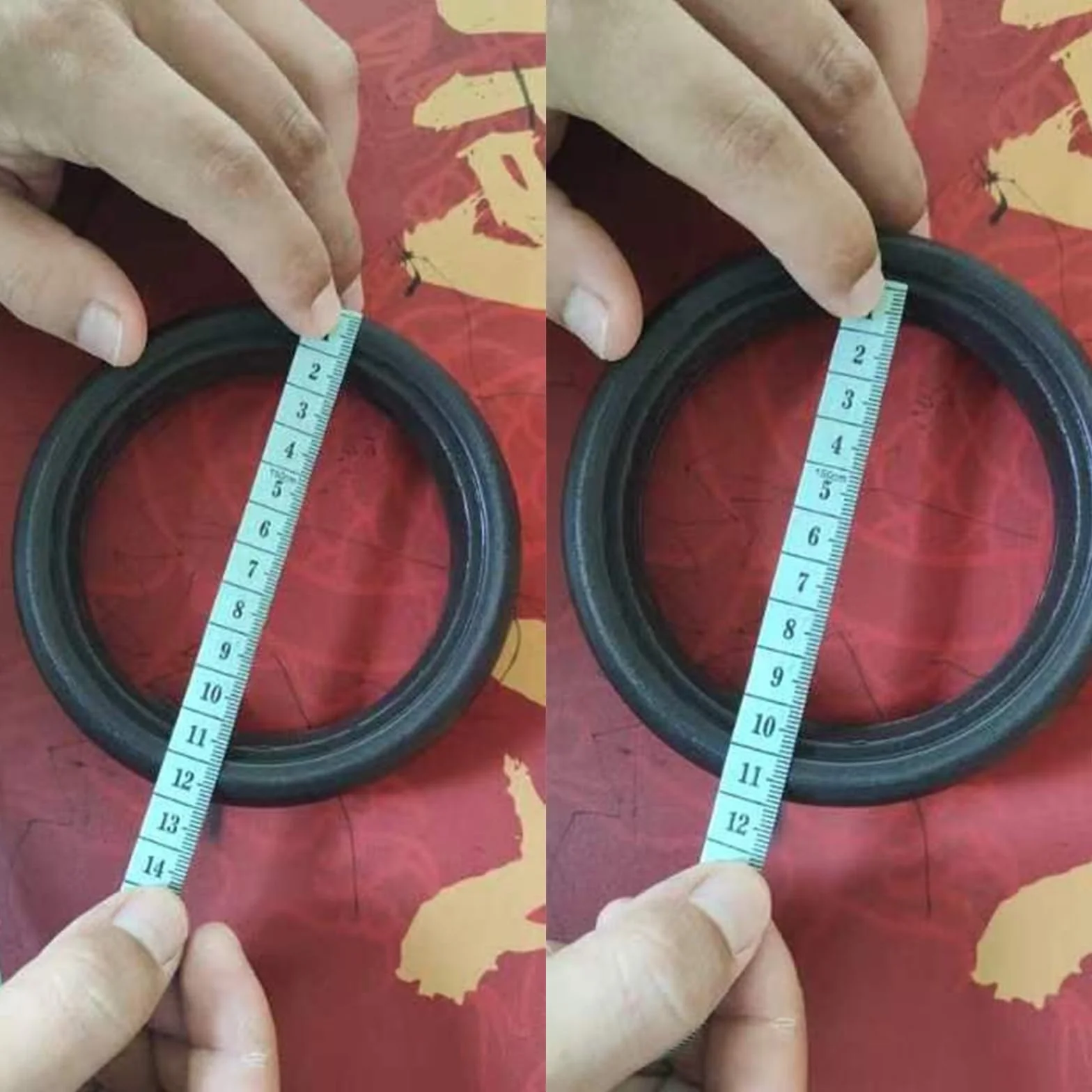 Pneumatico esterno in gomma professionale con ruota anteriore posteriore da 11,9 cm di diametro, per ruote del passeggino, facile installazione